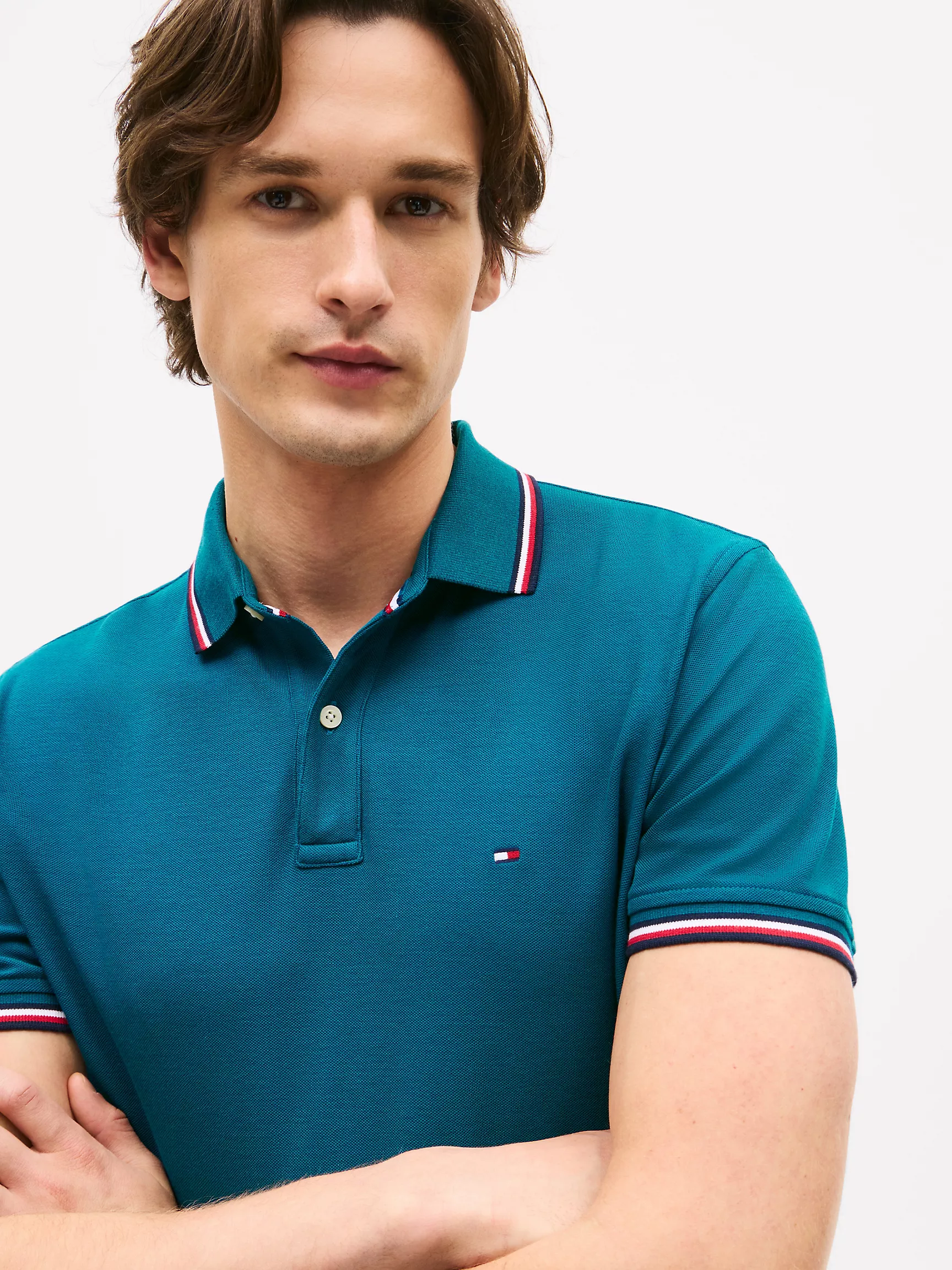 Мужское поло Tommy Hilfiger, Влагоотводящее поло Tommy стандартного кроя