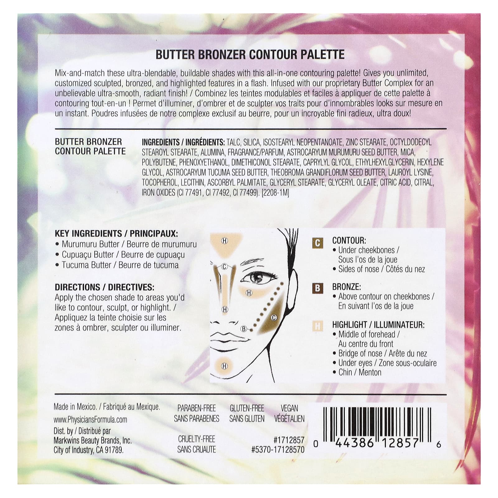 Physicians Formula, Палитра масляных бронзаторов Contour, Contour 2, 13,6 г (0,48 унции)