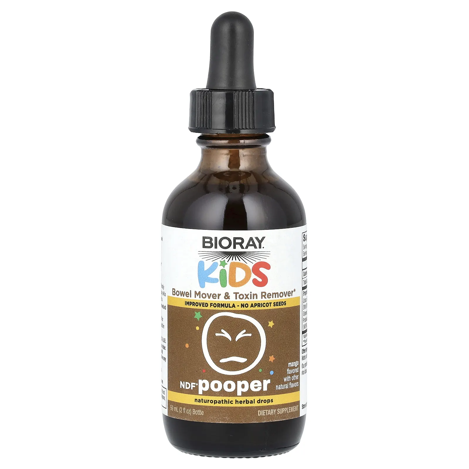 Bioray, Kids, NDF Pooper, манго, 59 мл (2 жидк. Унции)