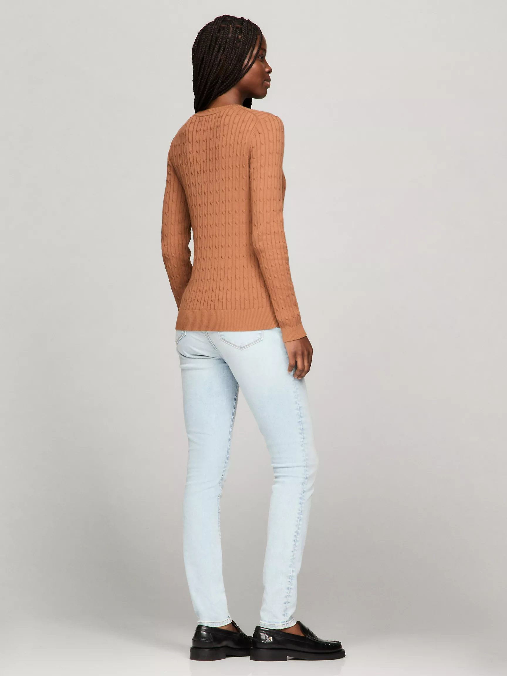 Женский свитер Tommy Hilfiger, Свитер с длинным рукавом и узором "косы"