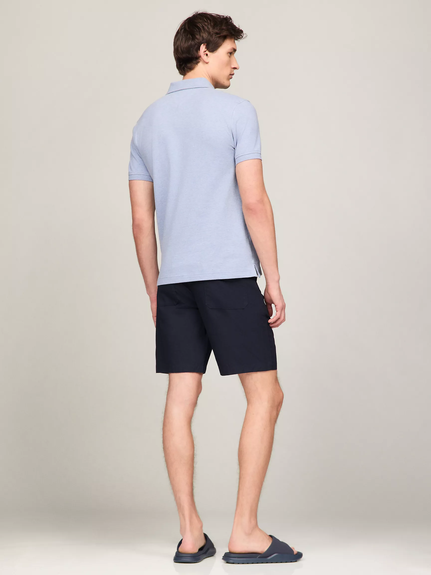 Мужское поло Tommy Hilfiger, Приталенное эластичное поло из пике