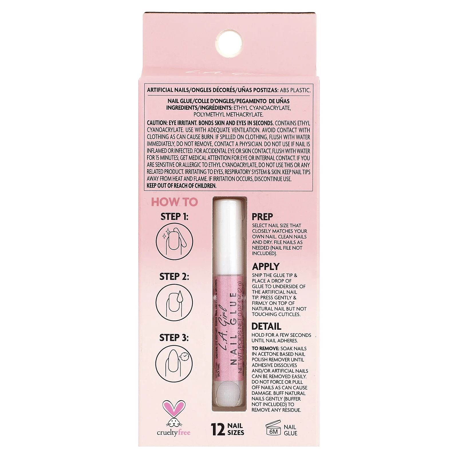 L.A. Girl, Oh So Shiny, искусственные ногти, гелевые типсы для сияния ногтей, GNT155, современный френч, набор из 25 предметов