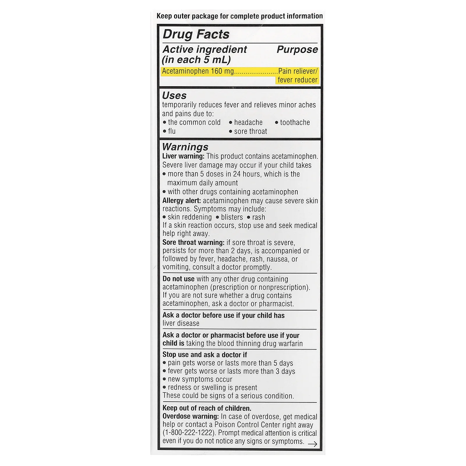 Genexa, Kid's Pain & Fever, для детей от 2 лет, органическая голубика, 118 мл (4 жидк. Унции)