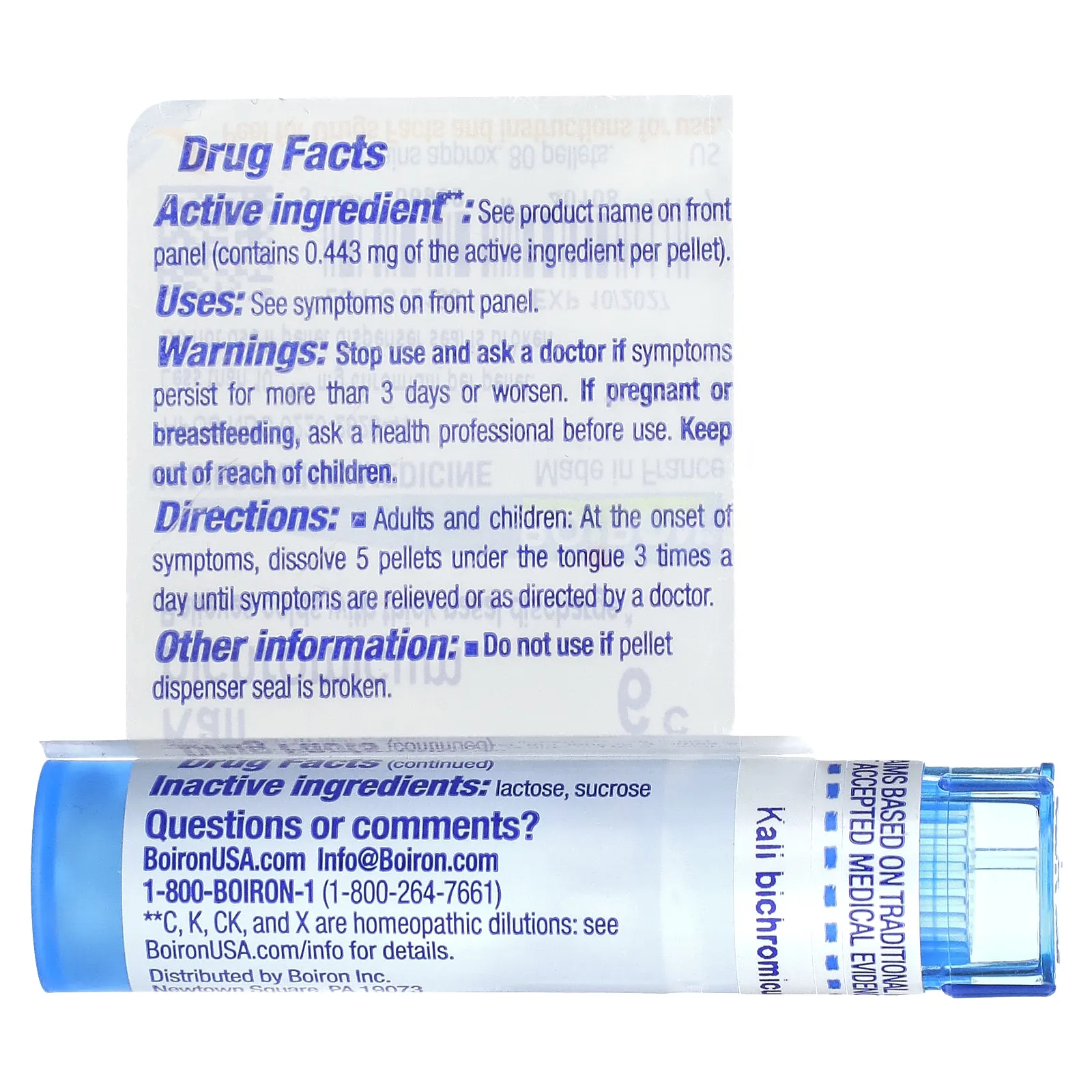 Boiron, Kali Bichromicum, 6C, прибл. 80 гранул