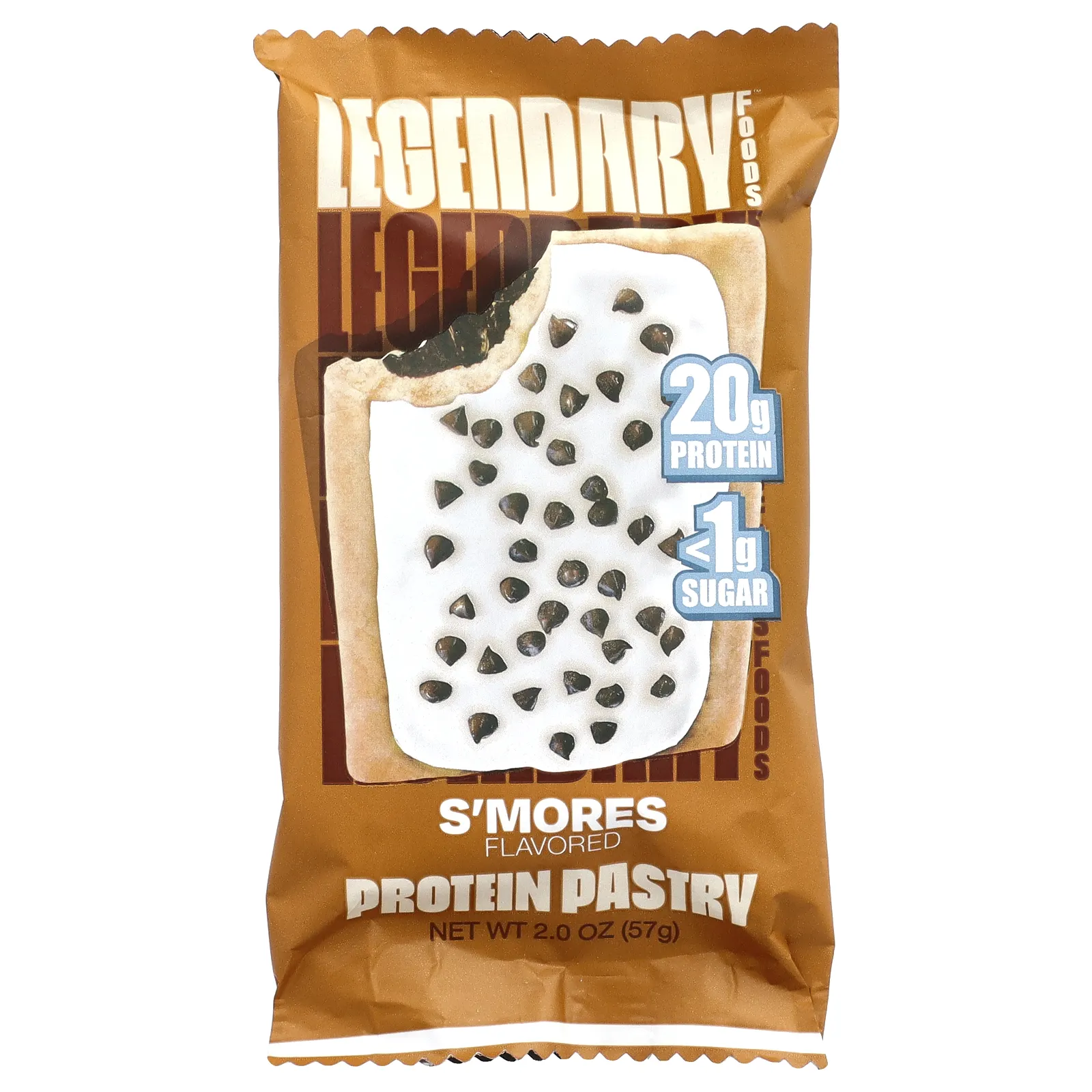 Legendary Foods, протеиновое пирожное, смоурс, 10 шт. по 57 г (2 унции)