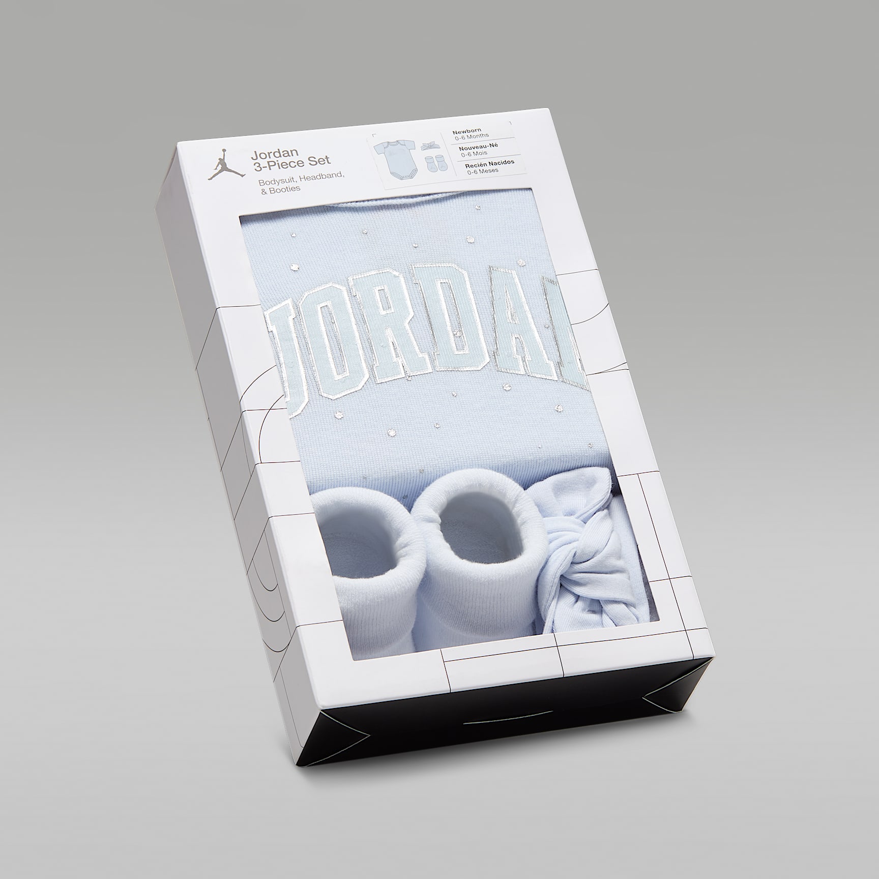 Jordan Baby (0-9M) 1st Baby Blue 3-Piece Boxed Set