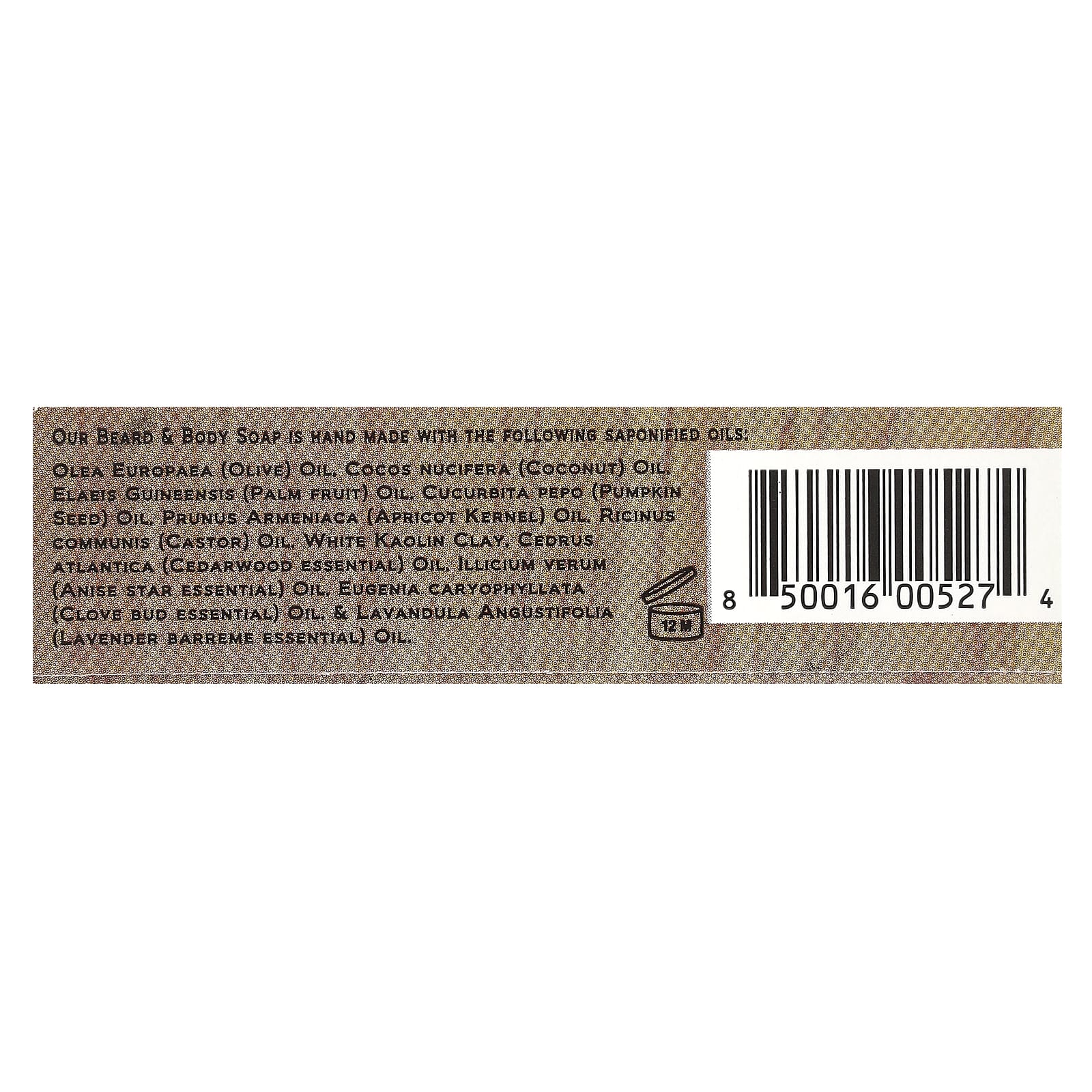 Honest Amish, Оригинальное мыло для бороды и тела, 1 шт.