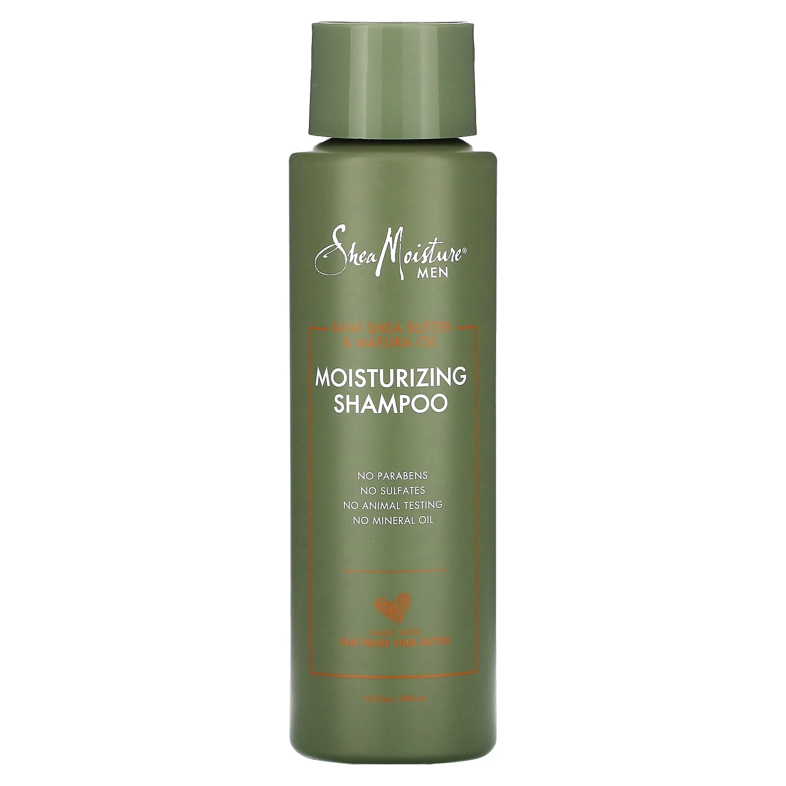 SheaMoisture, Для мужчин, увлажняющий шампунь, необработанное масло ши и масло мафуры, 444 мл (15,8 унции)