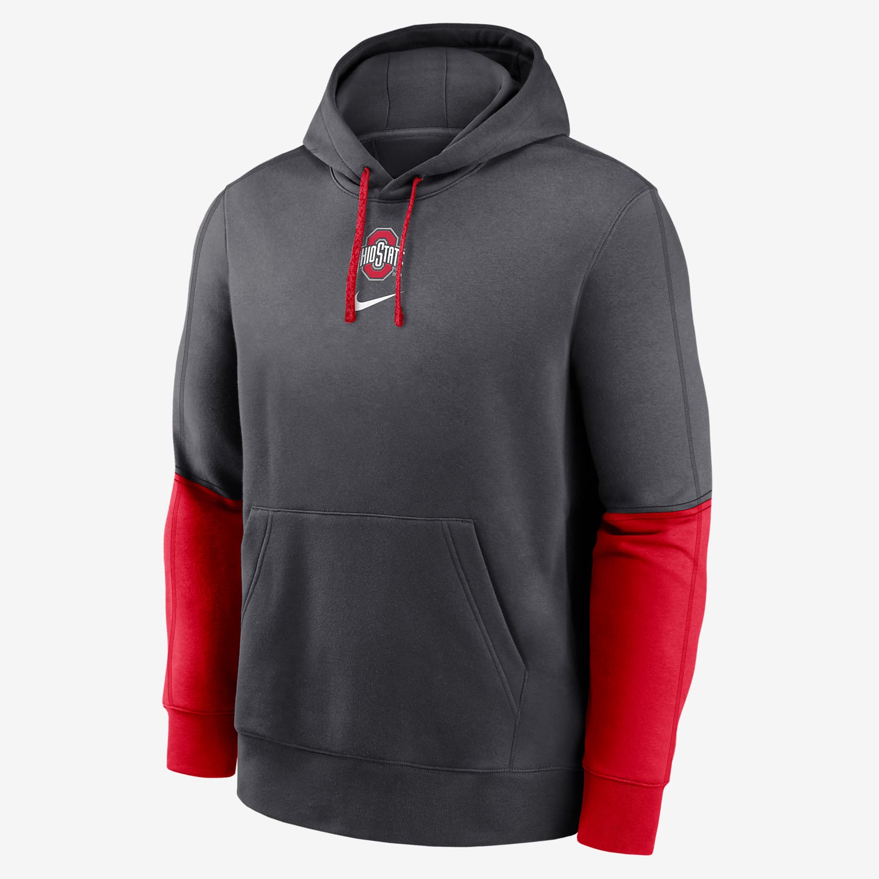 Ohio State Buckeyes Sideline Team Issue Club Men's Nike College Pullover Hoodie