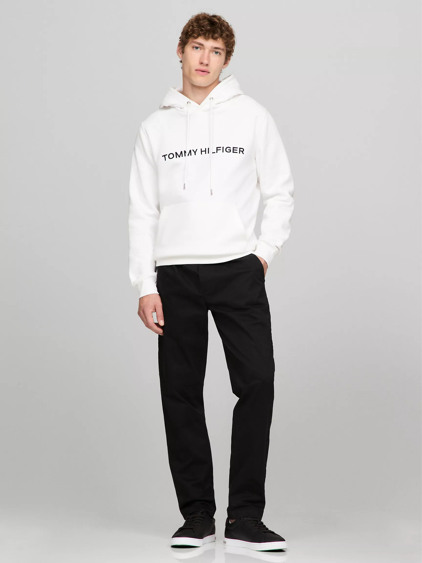 Мужское худи Tommy Hilfiger, Худи с вышитым логотипом Tommy Icon