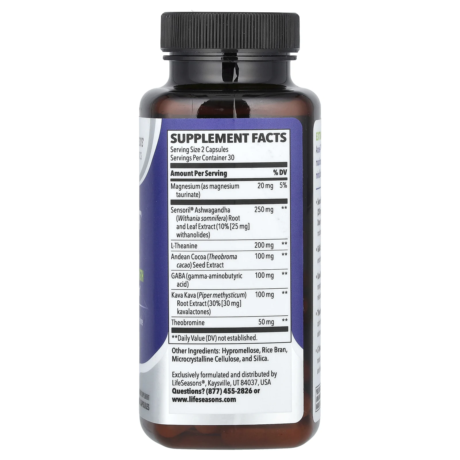 LifeSeasons, Anxie-T Plus, Extra Strength, 60 растительных капсул