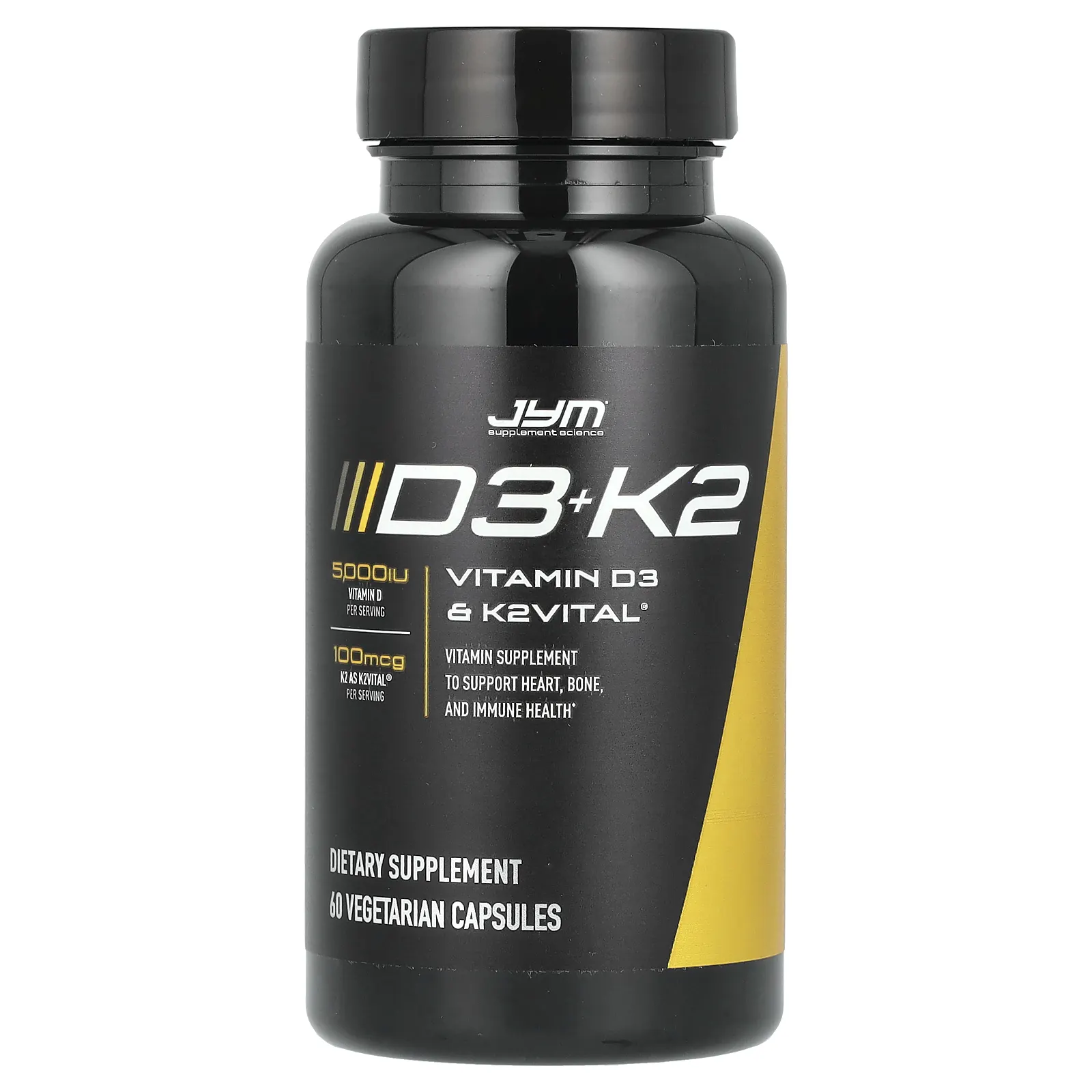 JYM Supplement Science, D3 + K2, 60 вегетарианских капсул