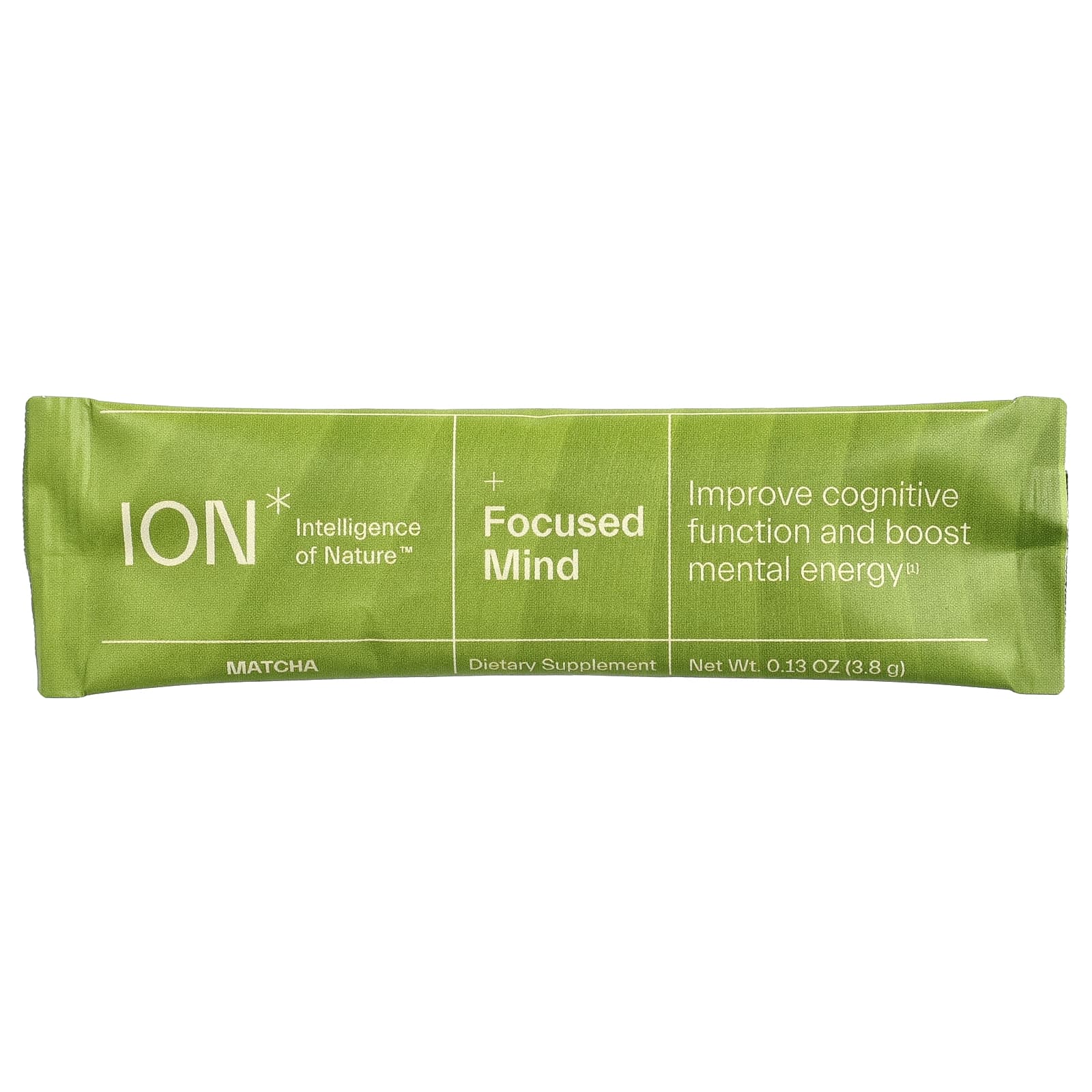 ION Intelligence of Nature, Focused Mind, матча, 20 пакетиков по 3,8 г (0,13 унции)