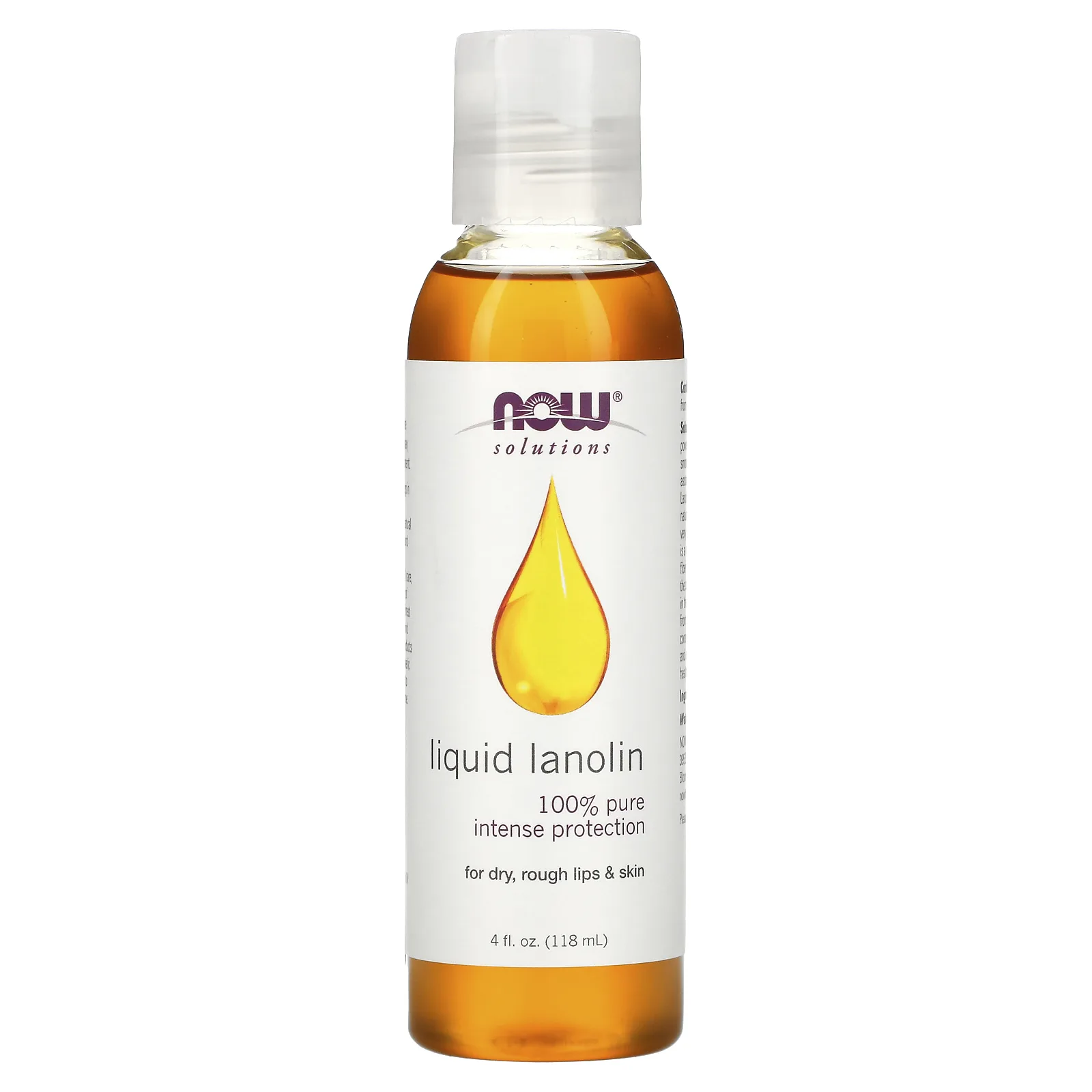 NOW Foods, Solutions, жидкий ланолин, 4 жидкие унции (118 мл)