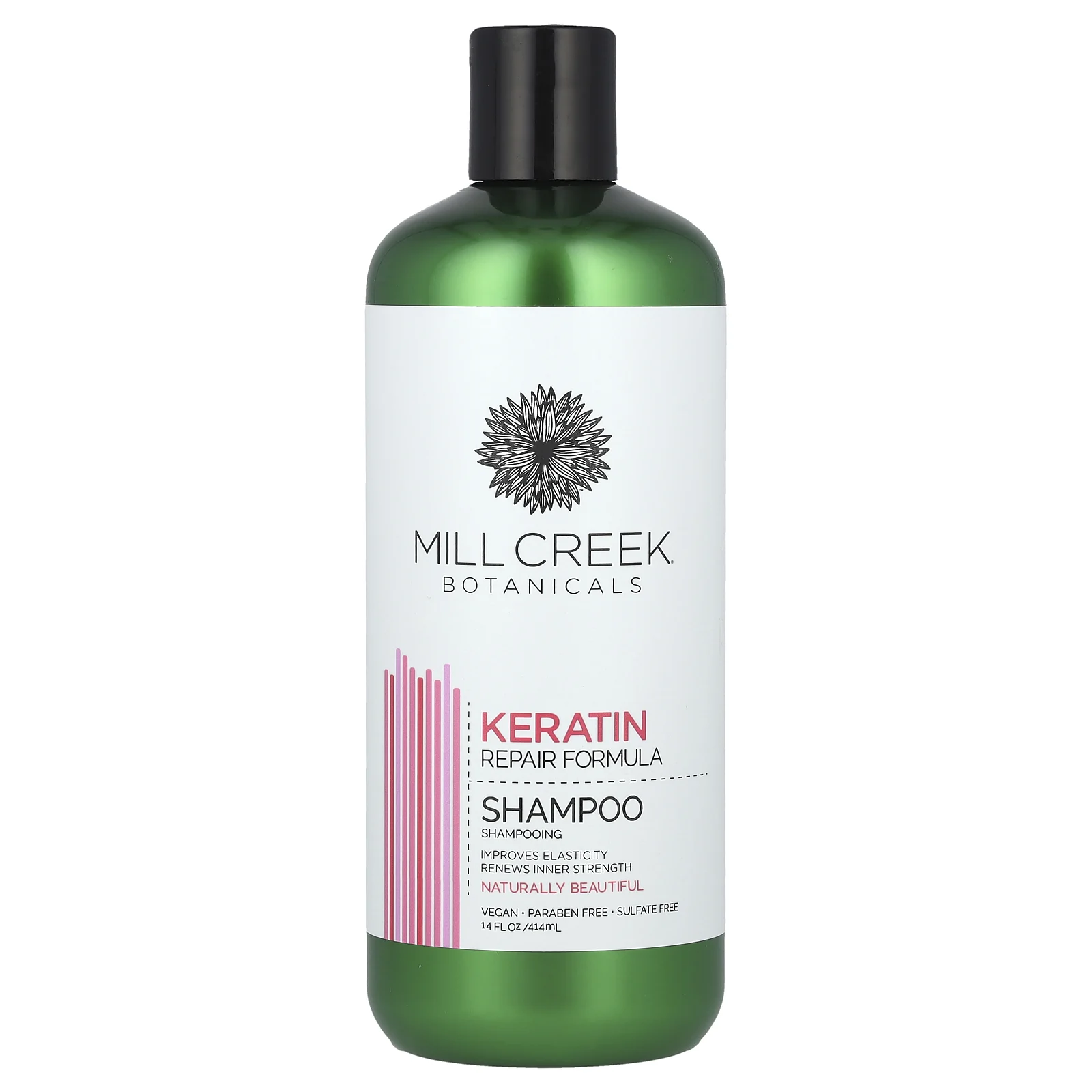 Mill Creek Botanicals, шампунь с кератином, восстанавливающий, 414 мл (14 жидк. унций)