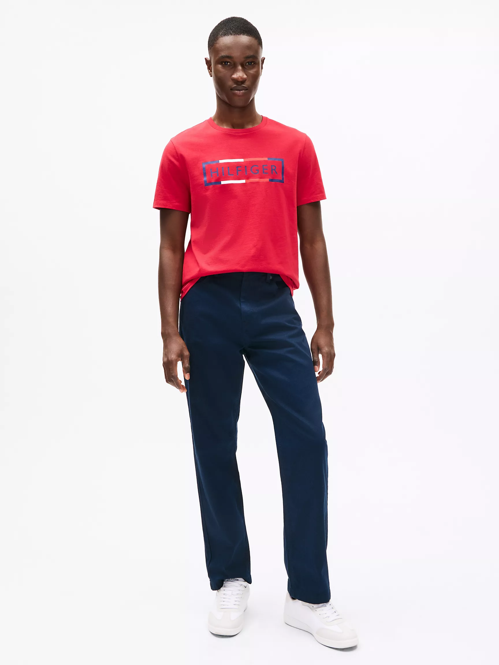 Мужская футболка Tommy Hilfiger, Футболка с вышитым логотипом Tommy