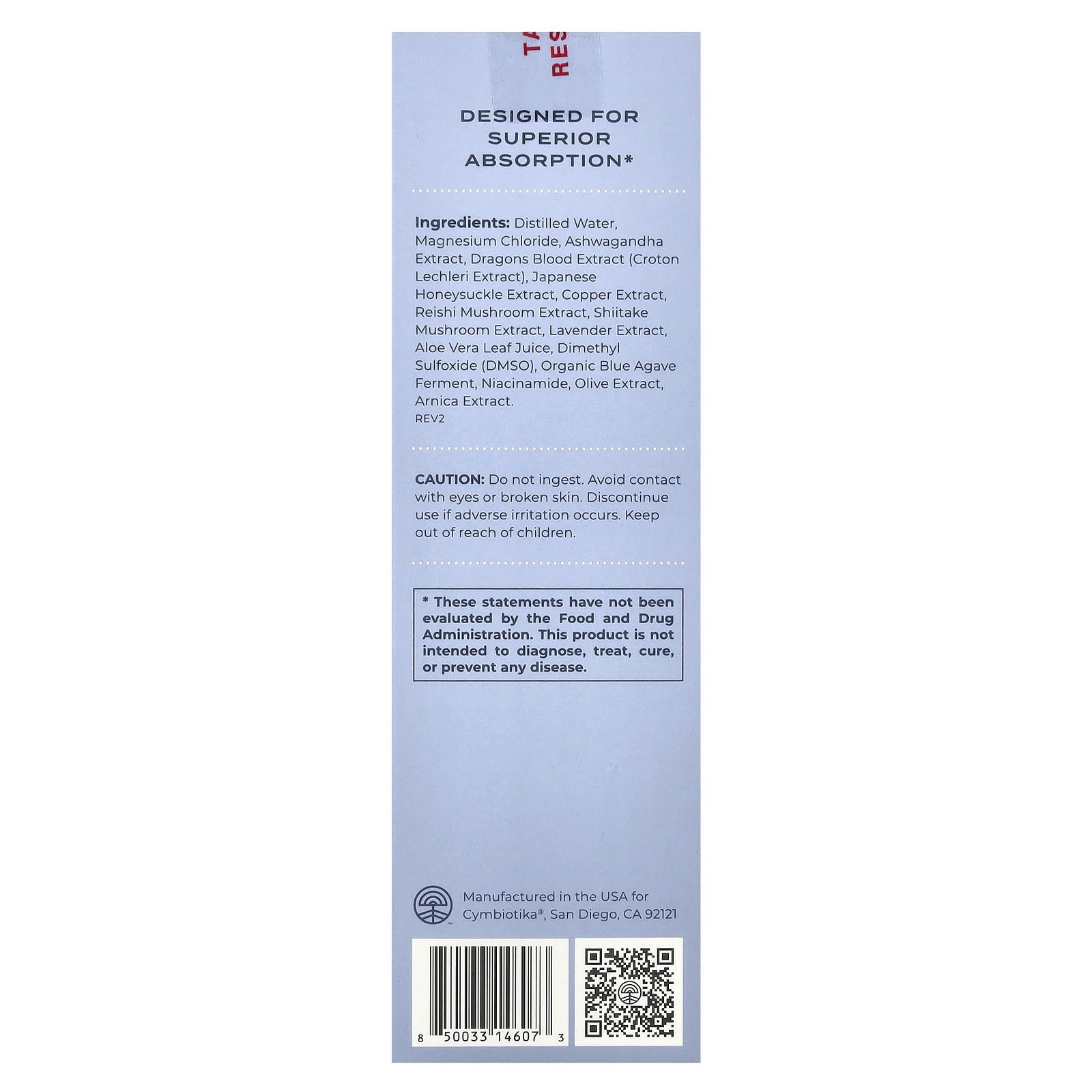 Cymbiotika, Магниевое масло для местного применения, лаванда, 100 мл (3,4 жидк. Унции)