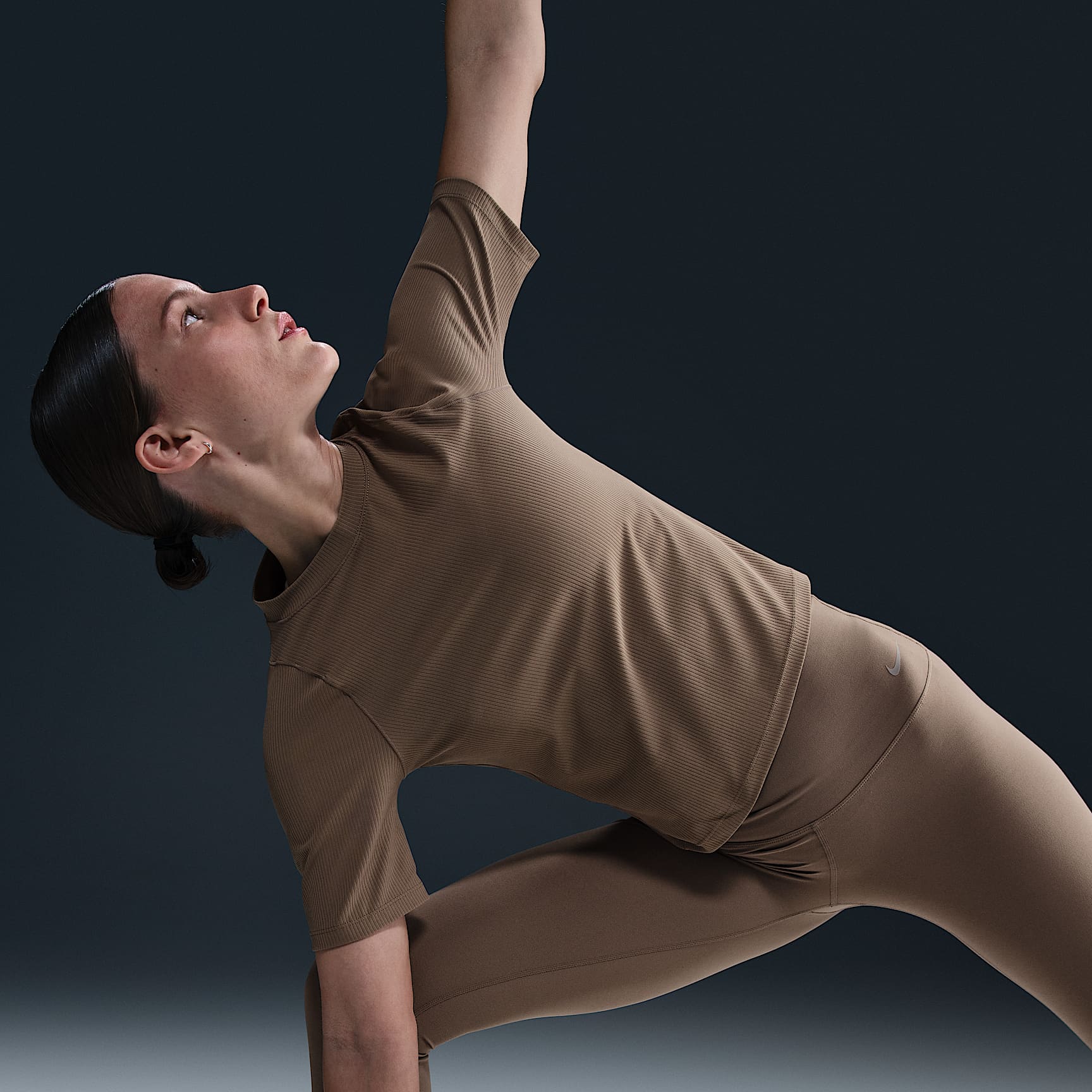 Nike Zenvy Rib Women's Dri-FIT Short-Sleeve Top