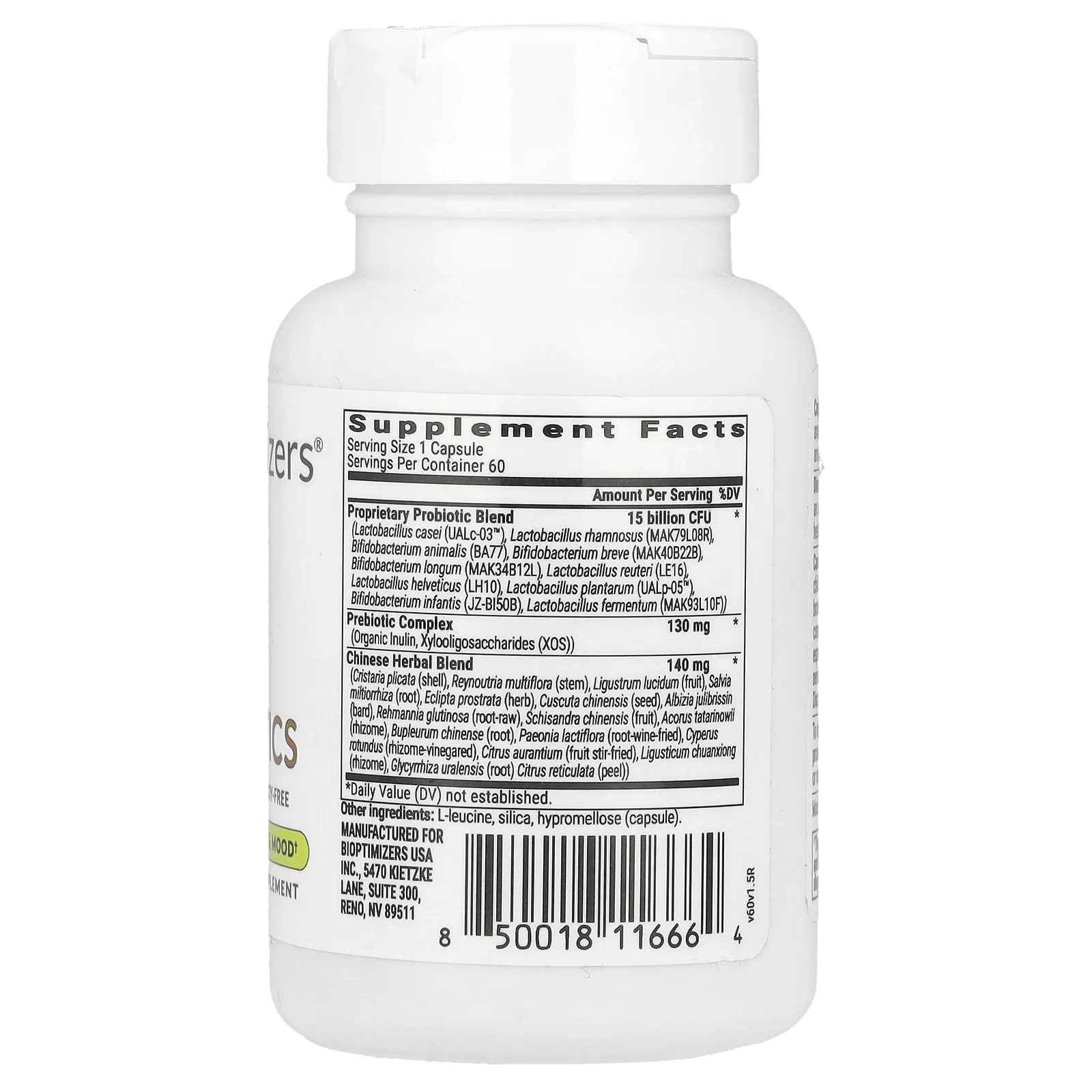 BIOptimizers, Cognibiotics, 60 растительных капсул