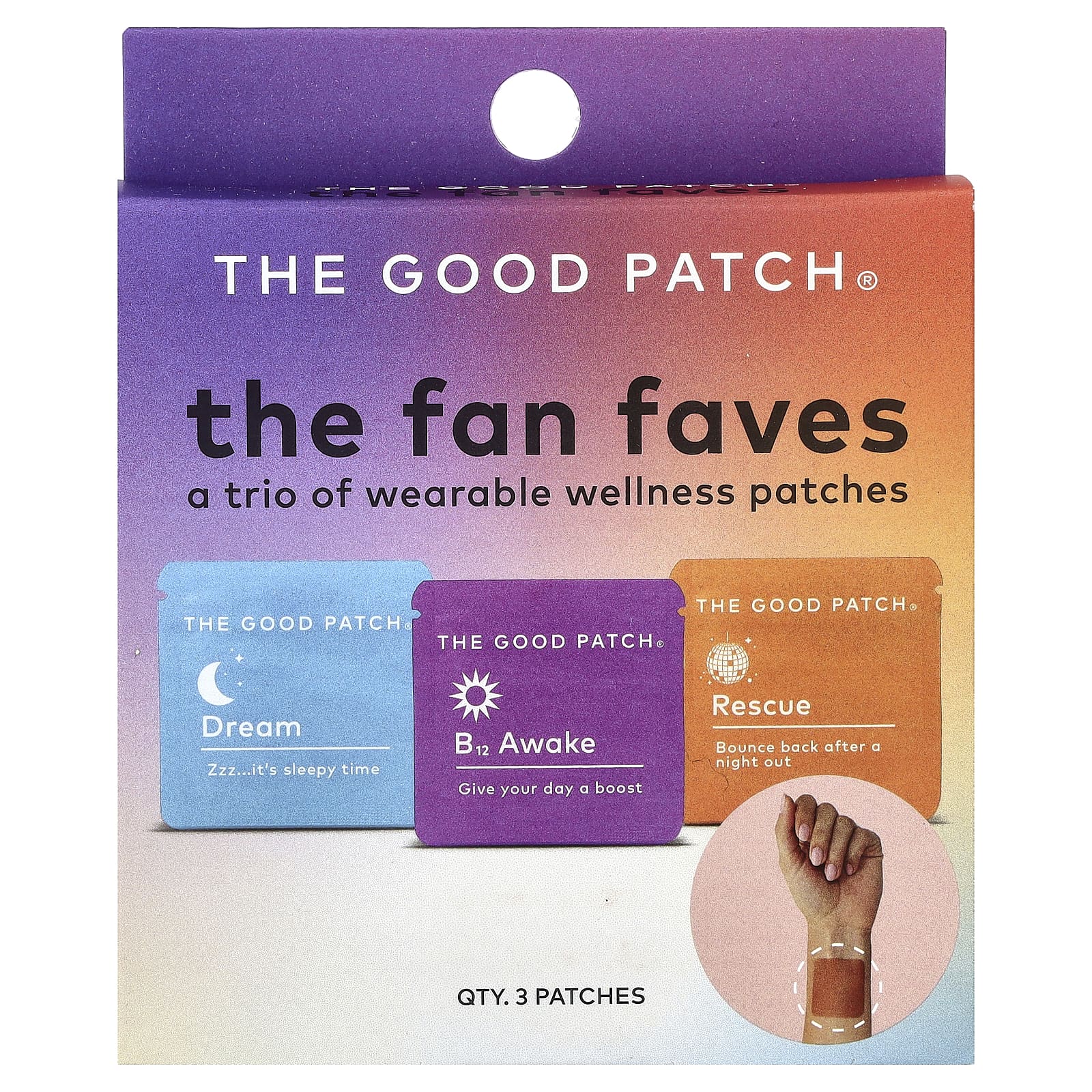 The Good Patch, The Fan Faves Wellness патчи, 3 шт.