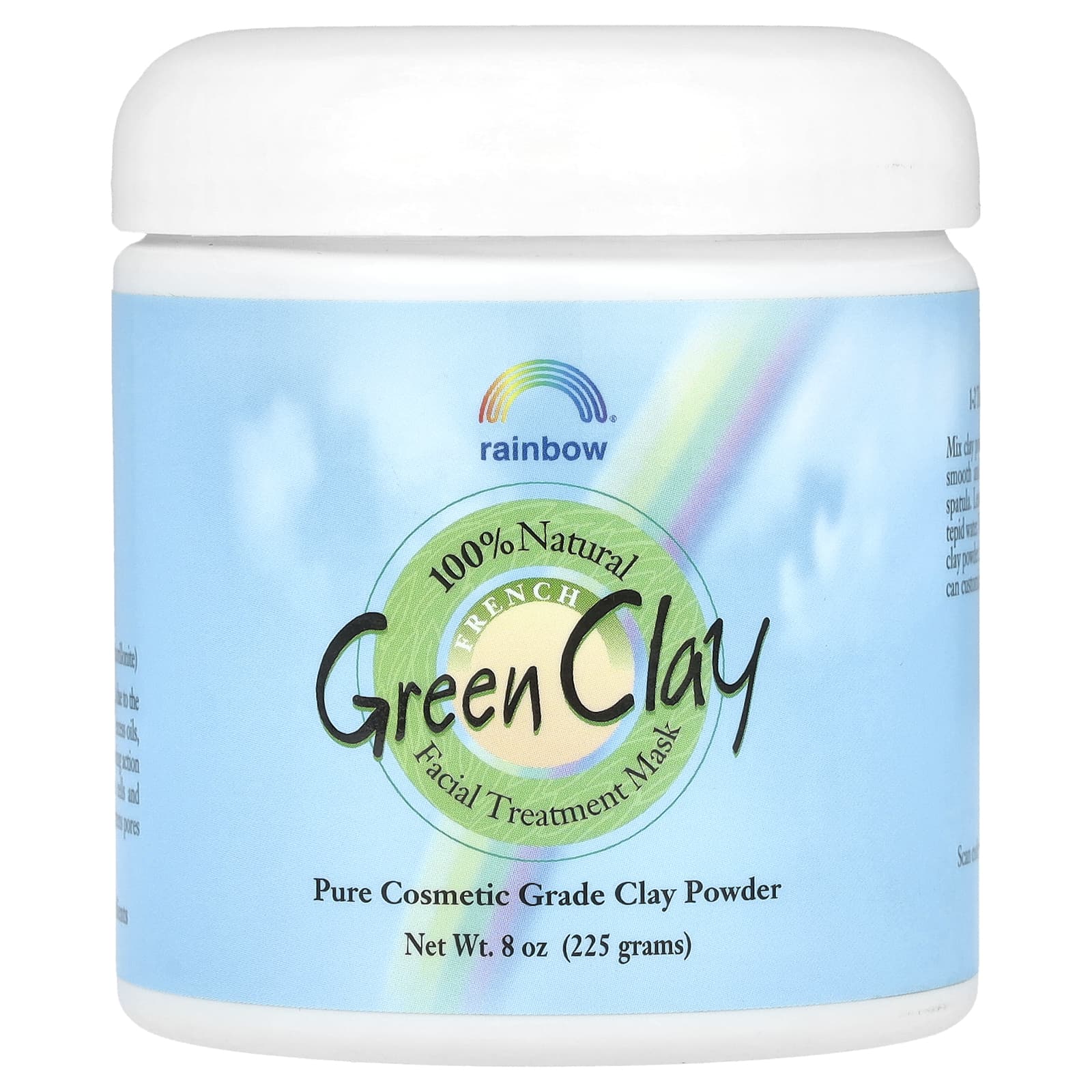 Rainbow Research, французская зеленая глина, маска для лица, 225 г (8 унций)