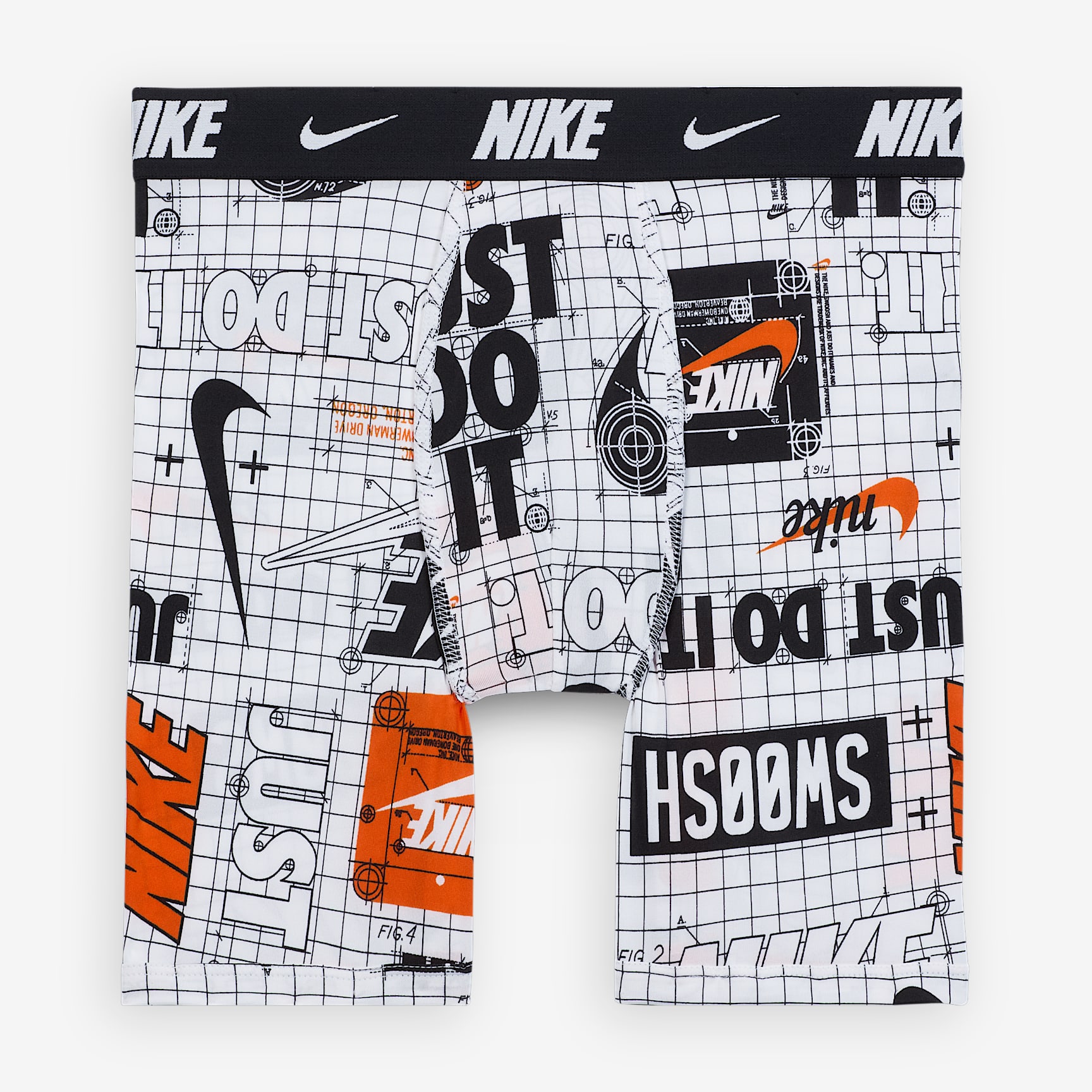 Nike Dri-FIT Big Kids' Printed Long Boxer Briefs (2-Pack)