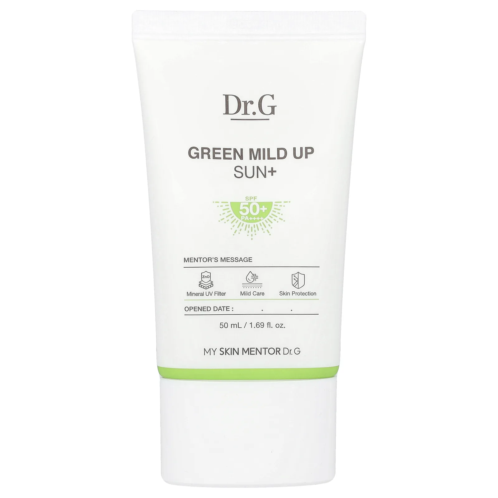 Dr. G, Green Mild Up Sun+, SPF 50+ PA ++++, 50 мл (1,69 жидк. унции)