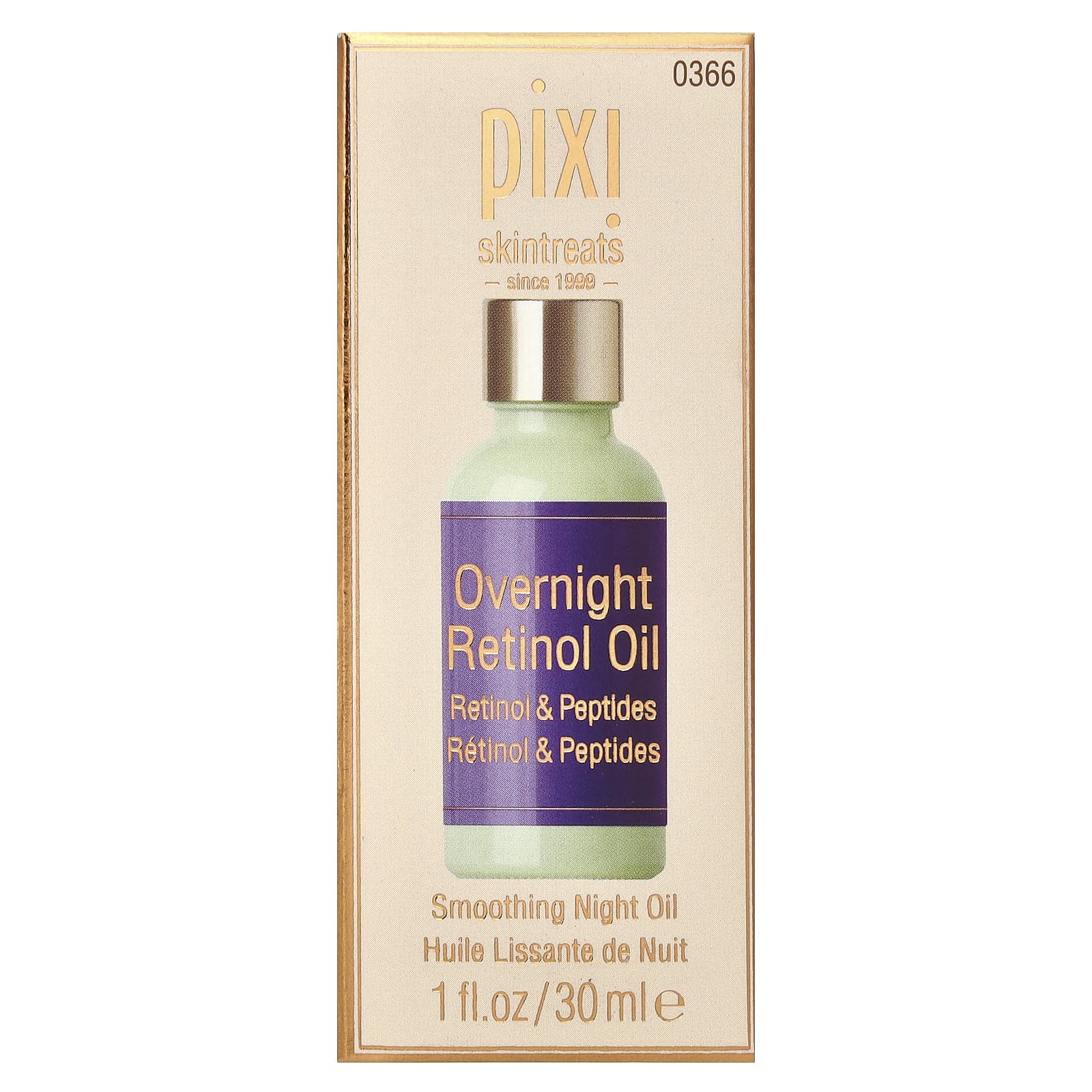 Pixi Beauty, Overnight Retinol Oil, разглаживающее ночное масло с ретинолом, 30 мл (1 жидк. унция)