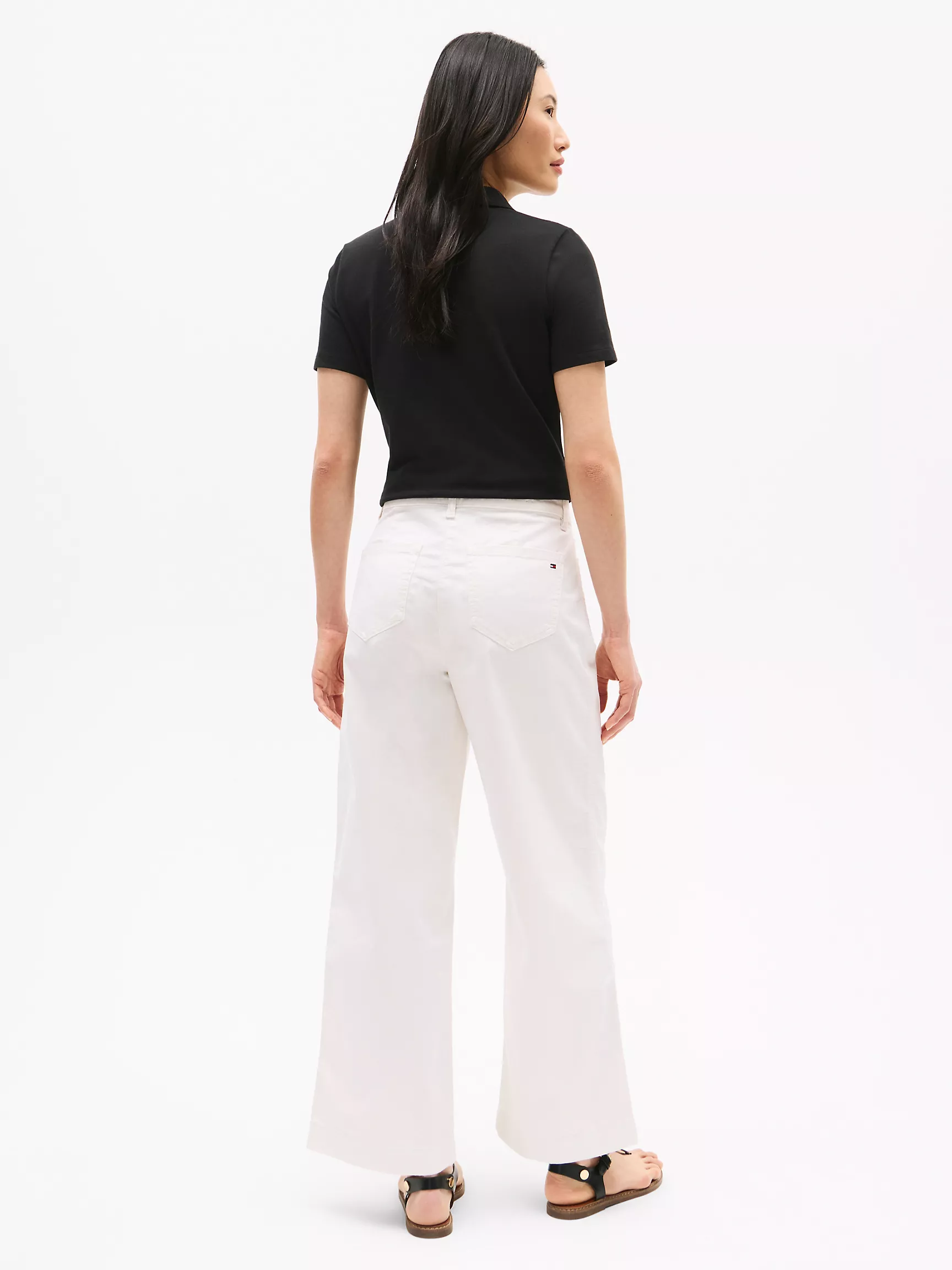 Женские брюки Tommy Hilfiger, Брюки 1985 из мягкого хлопка с широкими штанинами