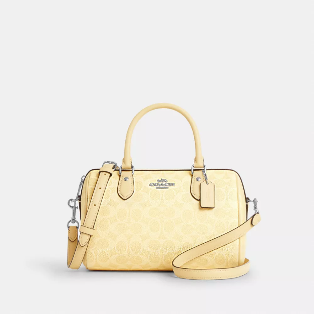 Сумка COACH Rowan Satchel Bag In Signature Canvas
