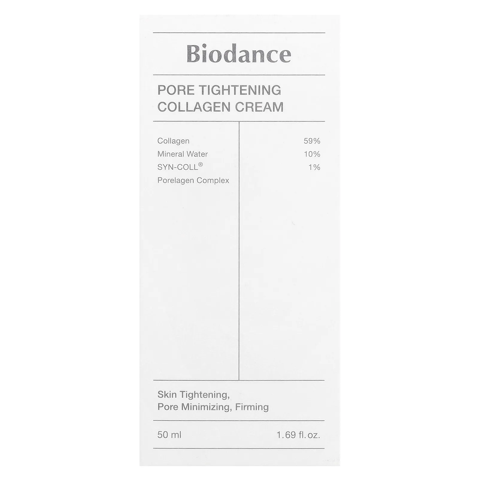 Biodance, Крем с коллагеном для сужения пор, 50 мл (1,69 жидк. унц.)