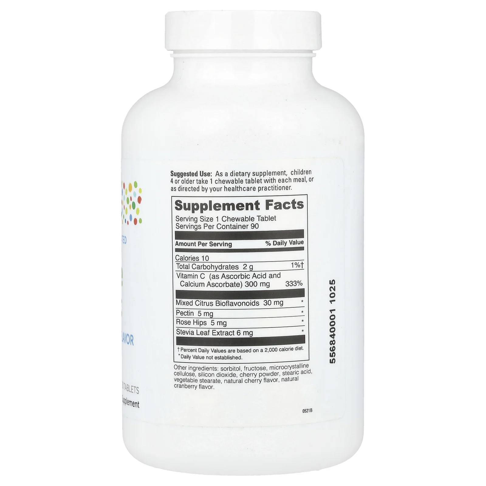 Little DaVinci, Жевательные витамины C, натуральная вишня, 90 таблеток