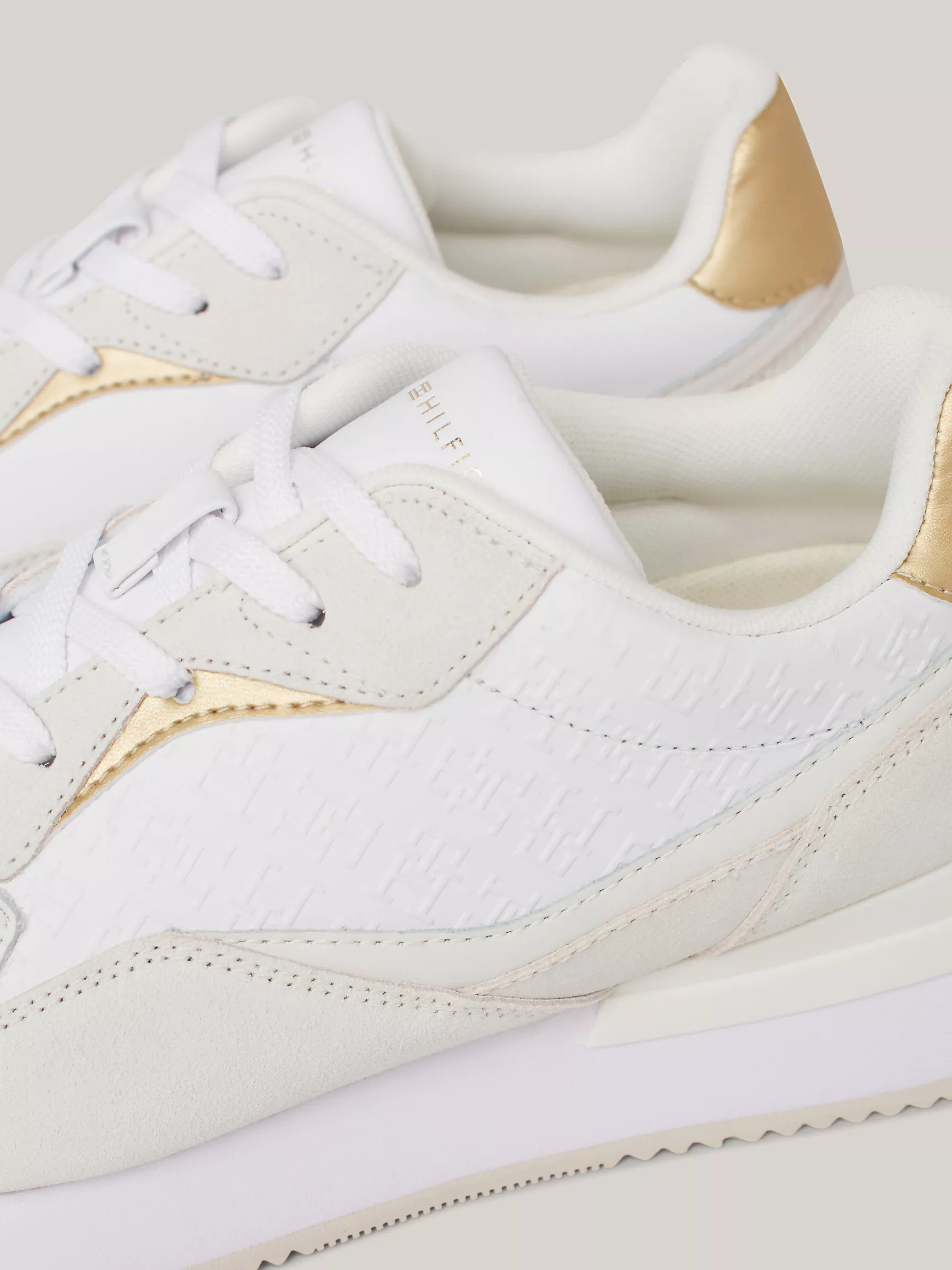 Женские кроссовки Tommy Hilfiger, Роскошные кожаные кеды с монограммным узором