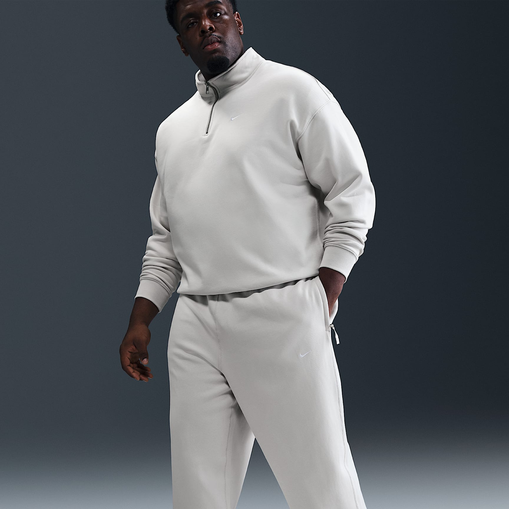 Nike Solo Swoosh Men's Open-Hem Fleece Pants