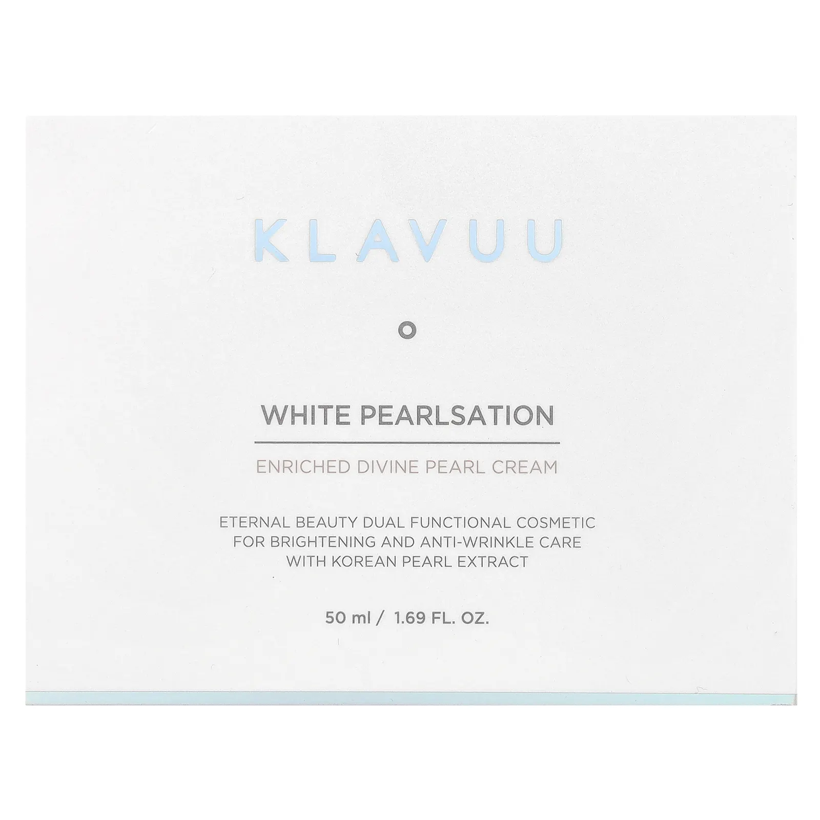 KLAVUU, White Pearlsation, обогащенный крем для лица Divine Pearl, 50 мл (1,69 жидк. унции)