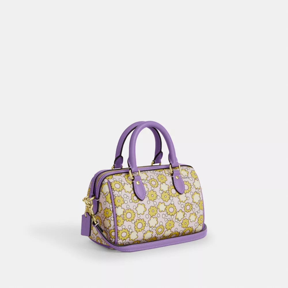 Сумка COACH Mini Rowan Crossbody Bag With Floral Print