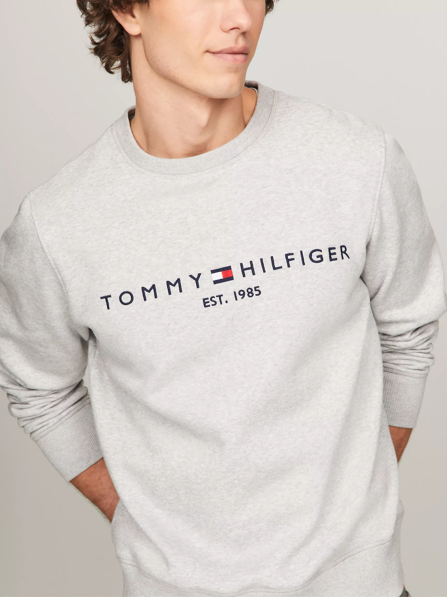 Мужская толстовка Tommy Hilfiger, Свитшот с логотипом Tommy