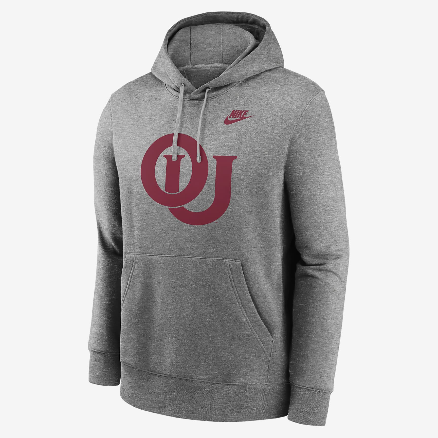 Oklahoma Sooners Legacy Club Primary Logo Men's Nike College Pullover Hoodie