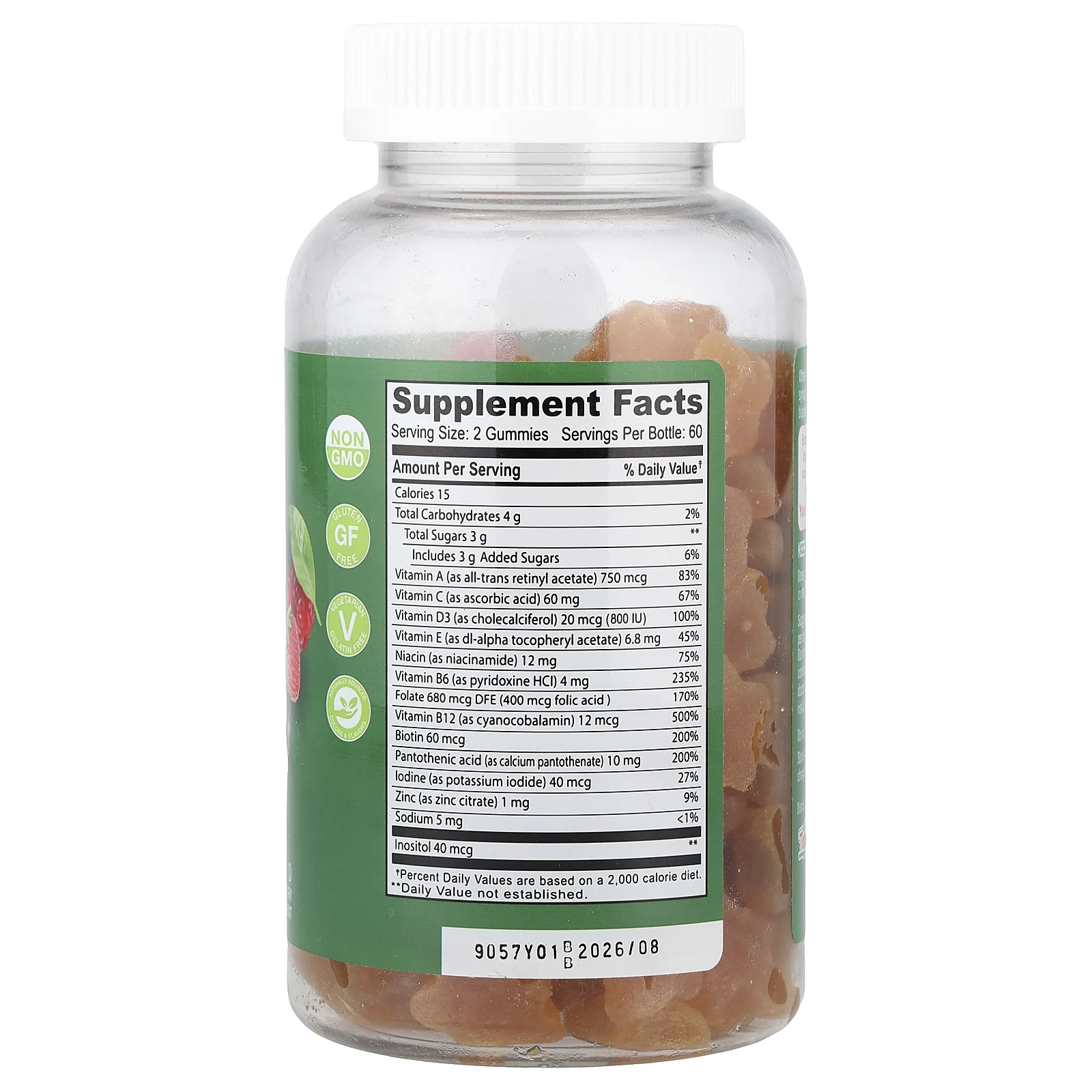 YumVs, мультивитаминный комплекс, со вкусом ягод, 120 жевательных таблеток