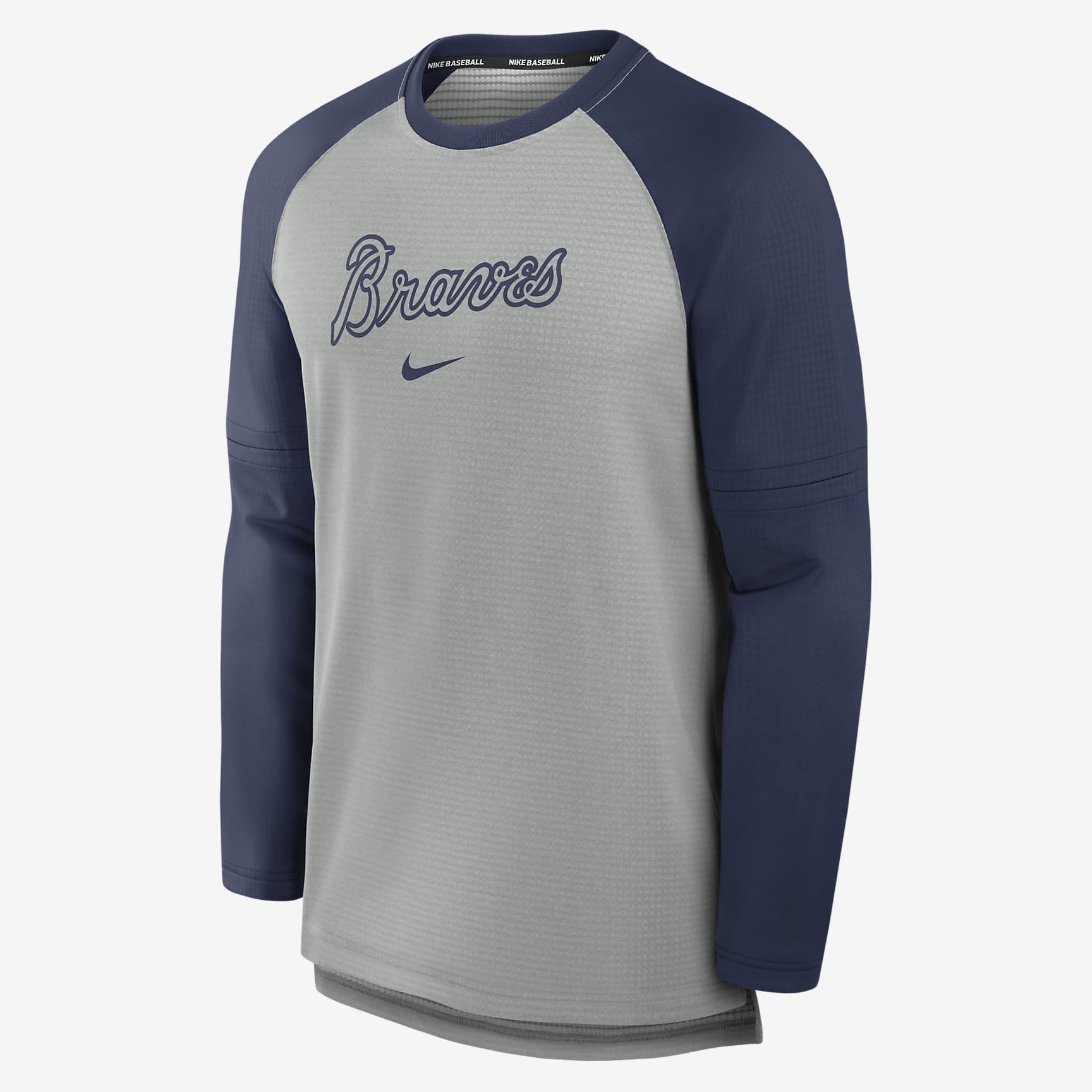 Atlanta Braves Authentic Collection Game Time Men's Nike Breathe MLB Long-Sleeve T-Shirt