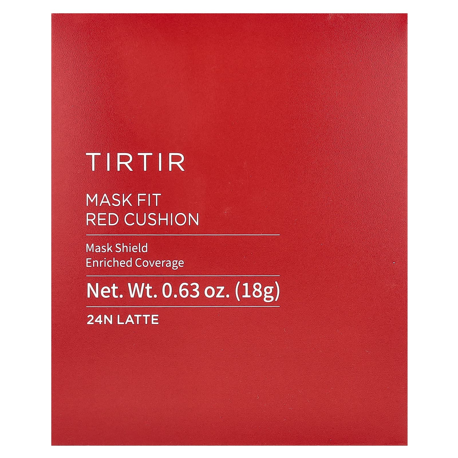 TIRTIR, Mask Fit Red Cushion, кушон, 24N латте, 18 г (0,63 унции)
