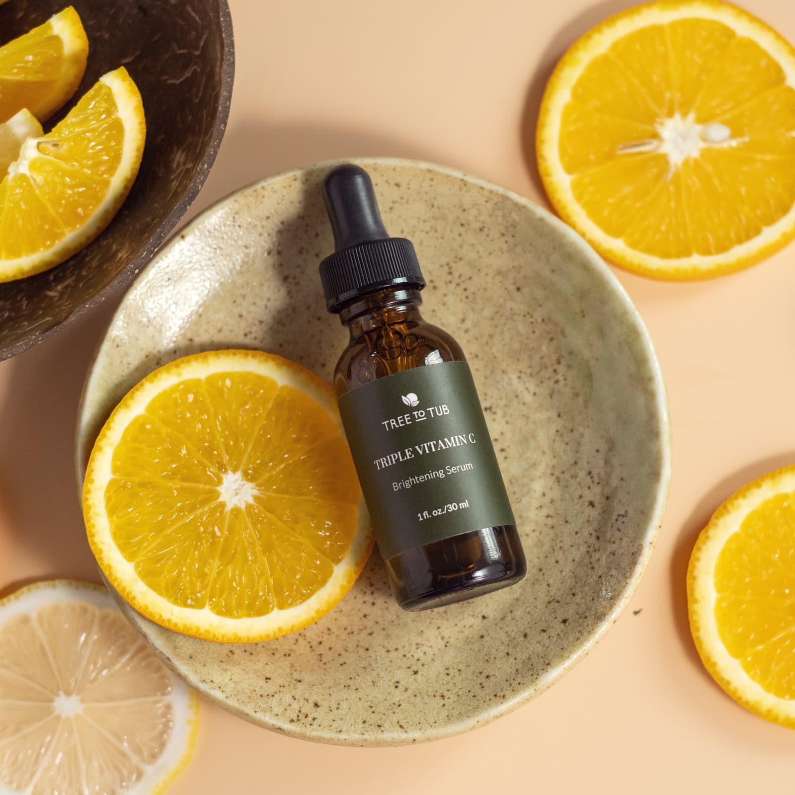 Tree To Tub, осветляющая и омолаживающая сыворотка для лица с тремя типами витамина C, для чувствительной кожи, 30 мл (1 жидк. унция)