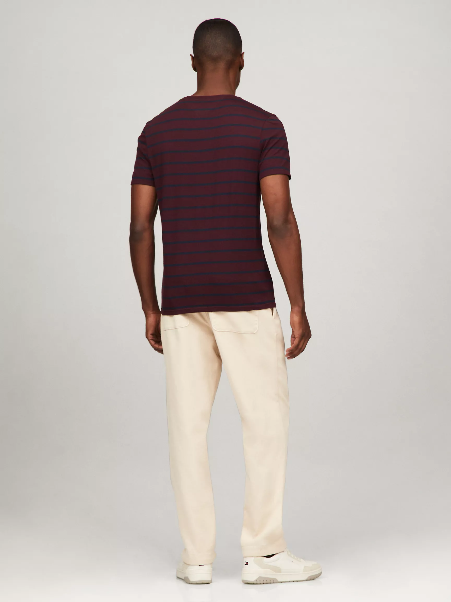 Мужская футболка Tommy Hilfiger, Эластичная футболка премиального качества сверхприталенного кроя