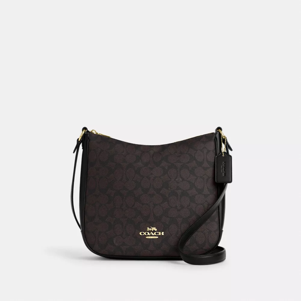 Сумка COACH Ellie File Bag In Signature Canvas