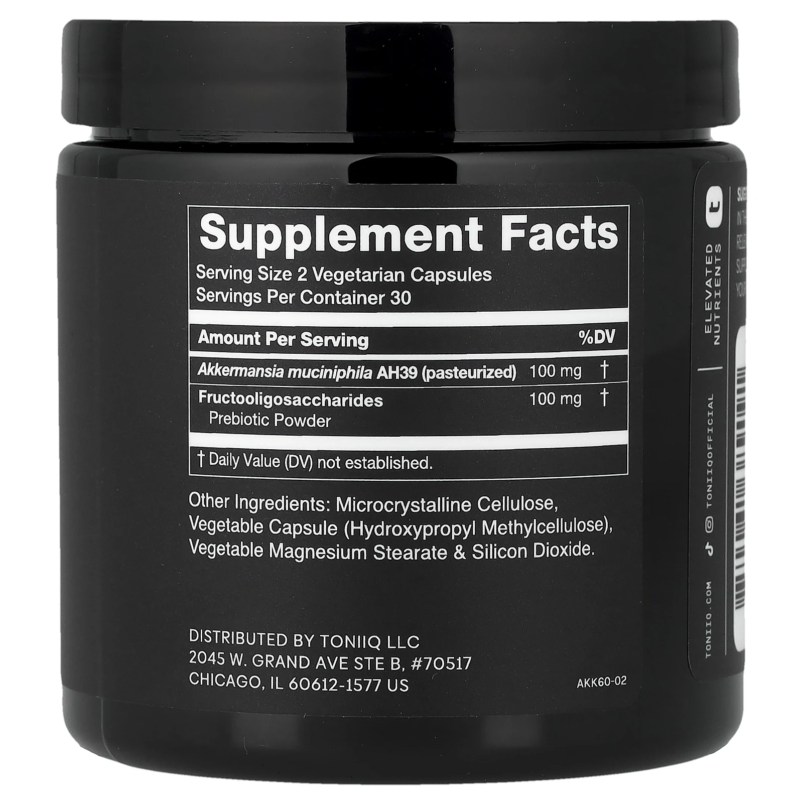 Toniiq, Akkermansia, 60 капсул