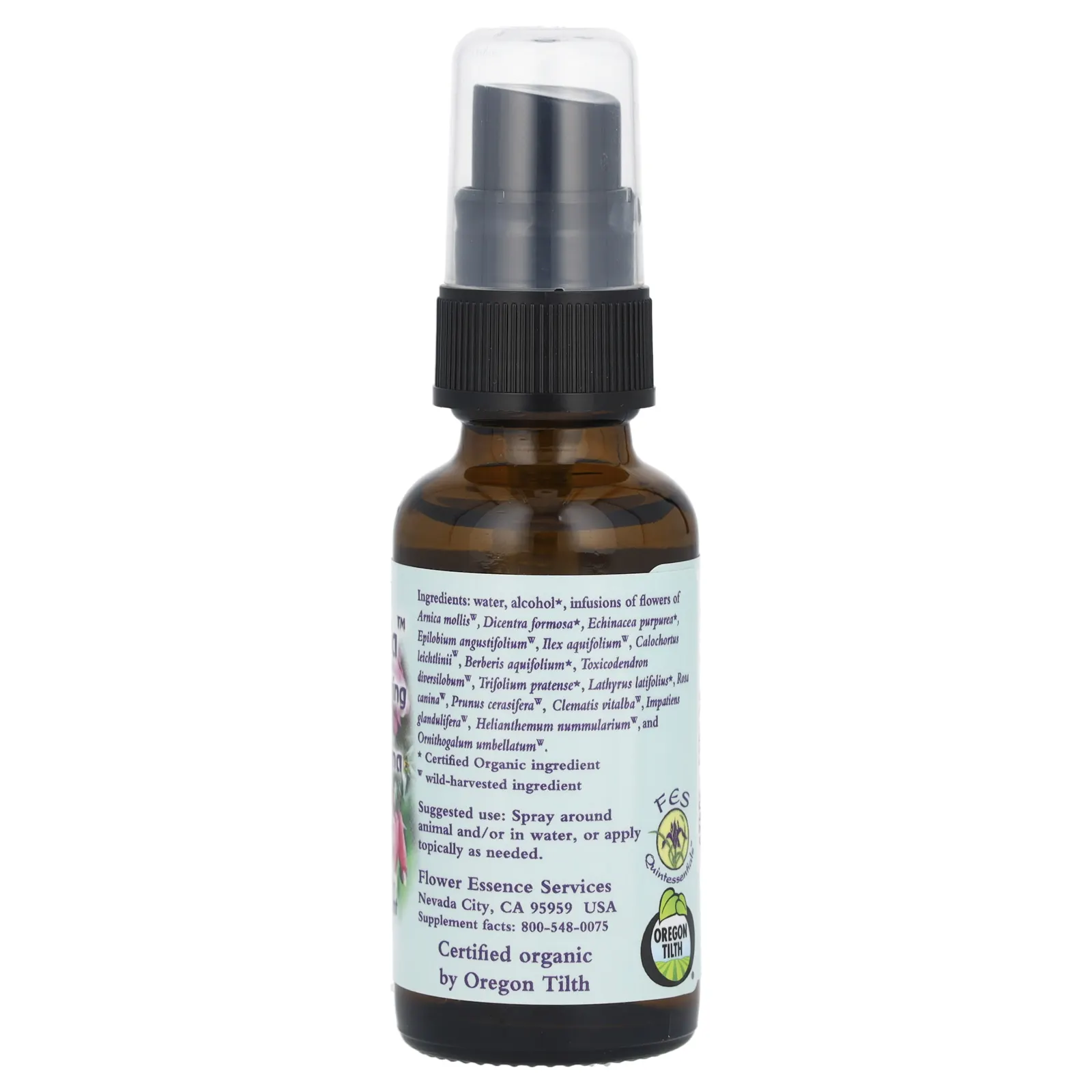 Flower Essence Services, Animal Relief Formula, спрей с цветочной эссенцией, 30 мл (1 жидк. унция)