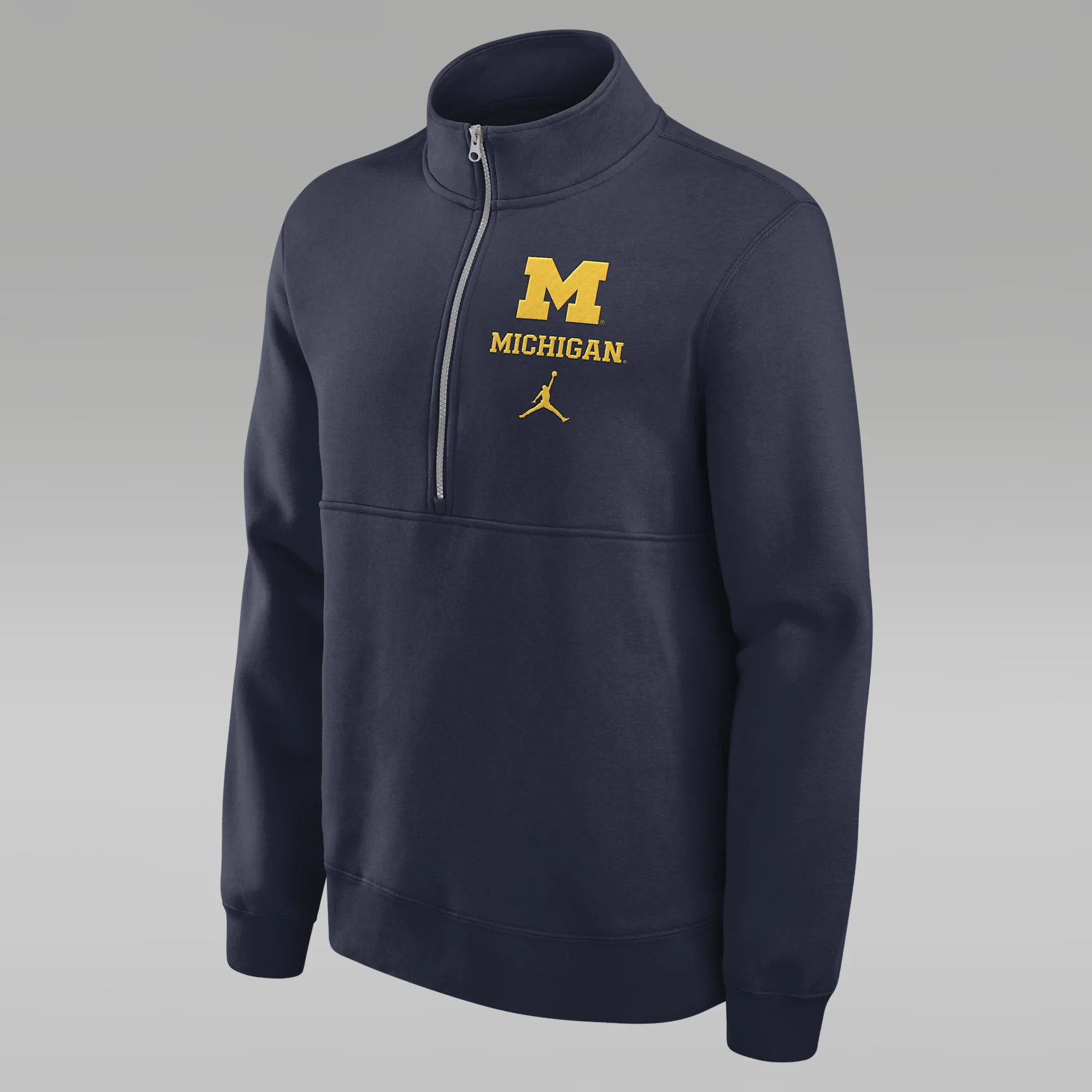 Michigan Wolverines Primetime Club Men's Jordan College 1/2-Zip Crew