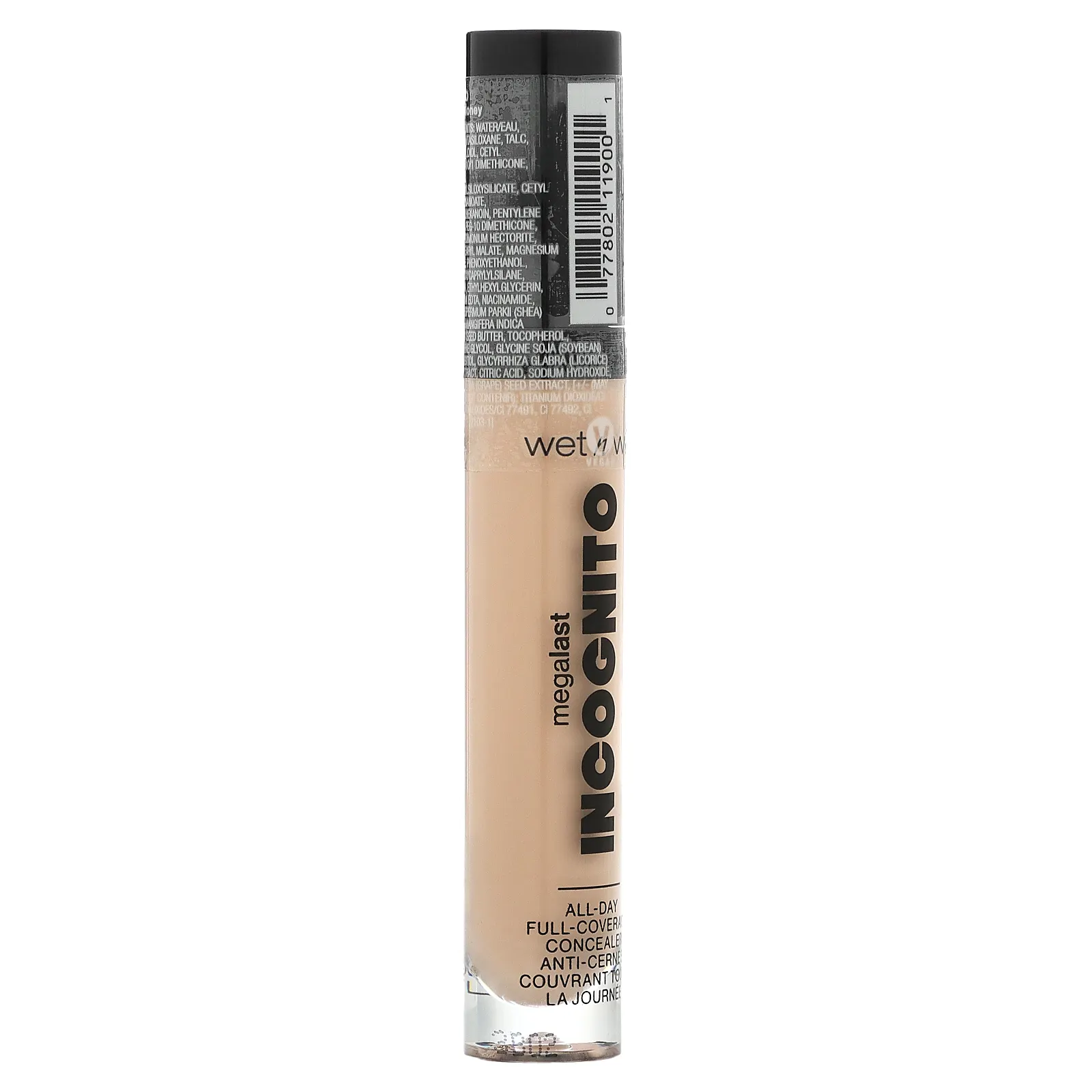 wet n wild, MegaLast Incognito, консилер для полного покрытия на весь день, светлый мед, 5,5 мл (0,18 жидк. Унции)