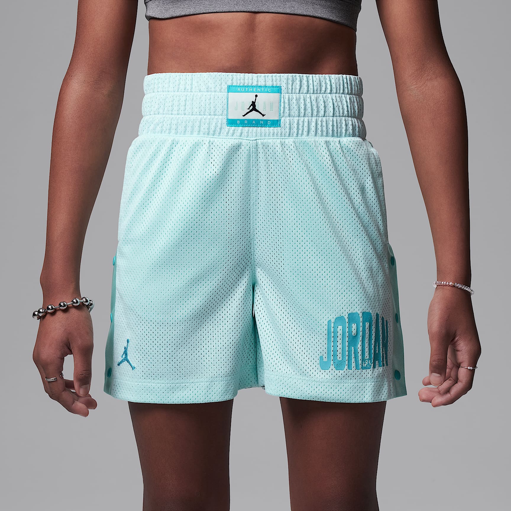 Jordan Dri-FIT Training Camp Big Kids' Jumpman Mesh Shorts