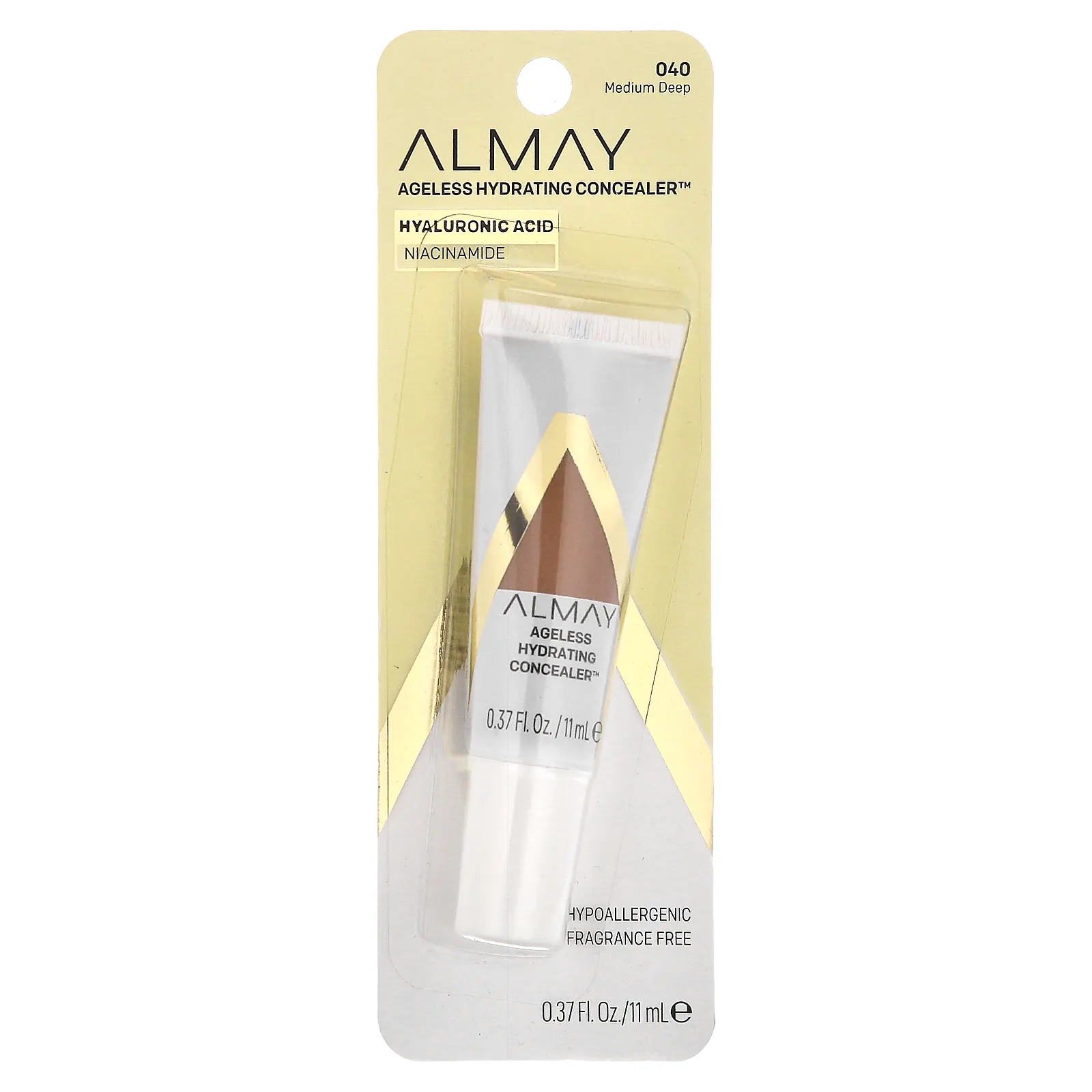 Almay, Ageless Hydrating Concealer, увлажняющий консилер, 040 Medium Deep, 11 мл (0,37 жидк. унции)